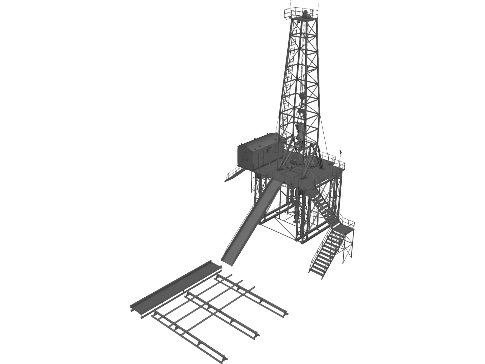 Land Rig 3D Model main preview
