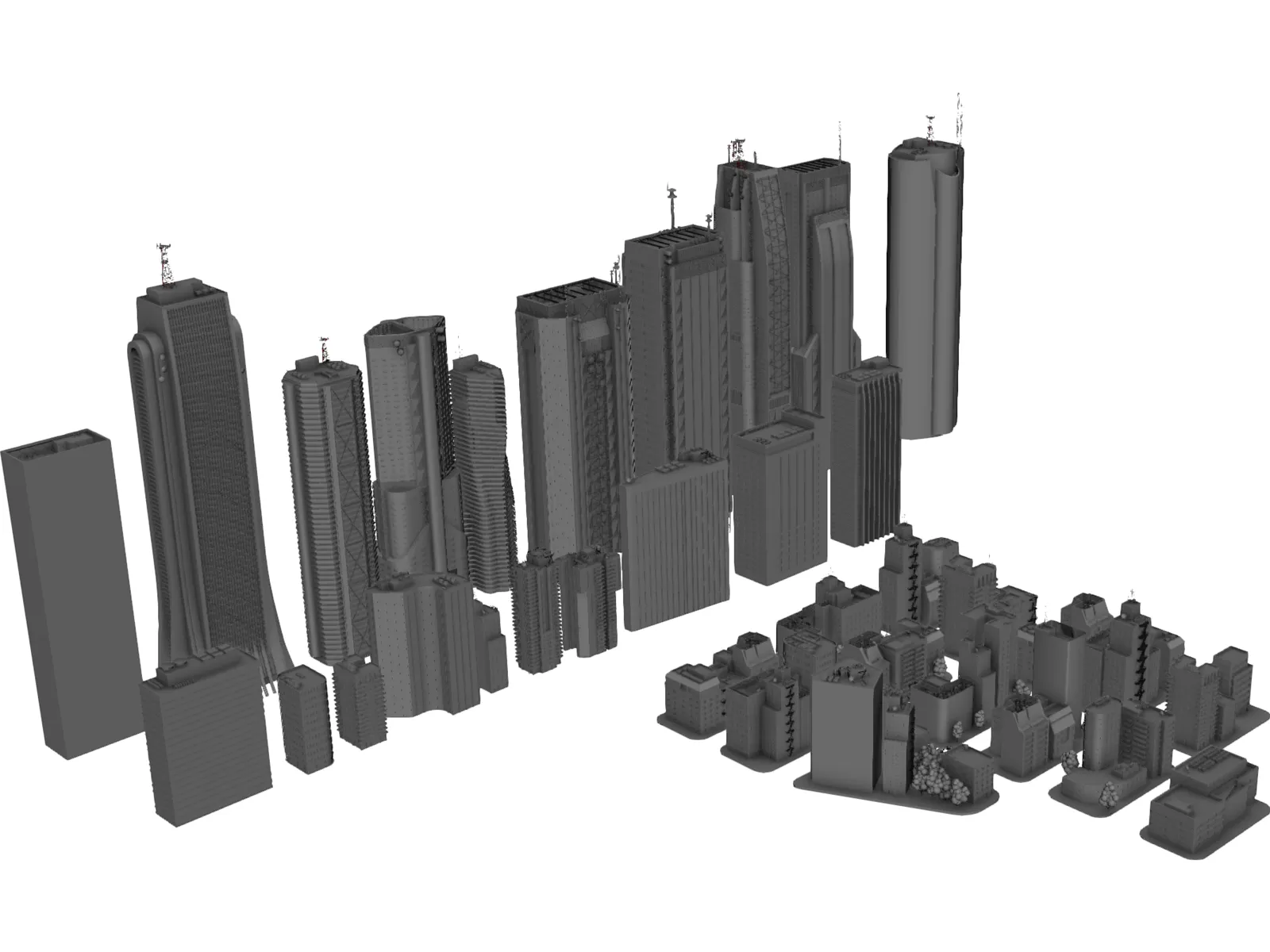 Tokyo Skyscraper Collection 3D Model main preview