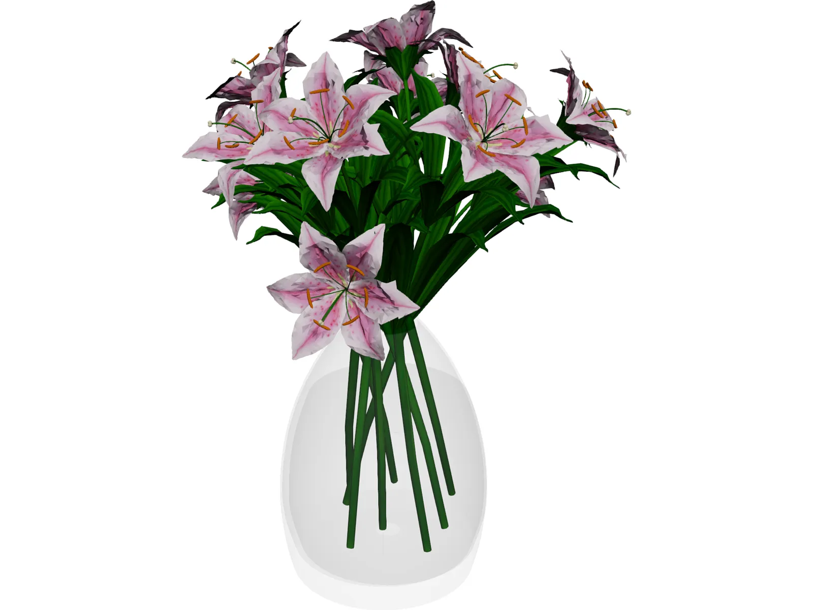 Lily Pink 3D Model main preview