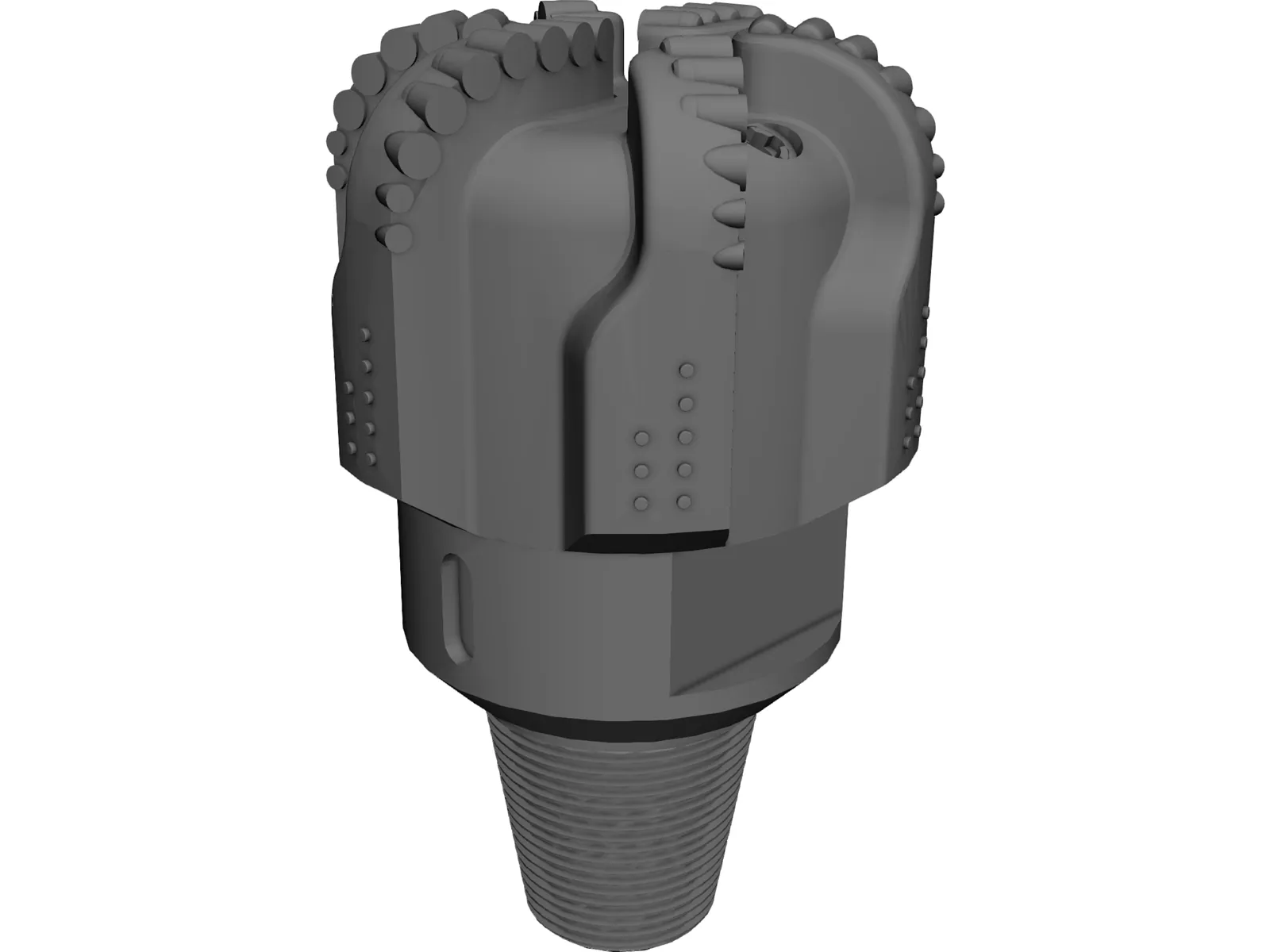 Tricone Drill Bit 3D Model main preview