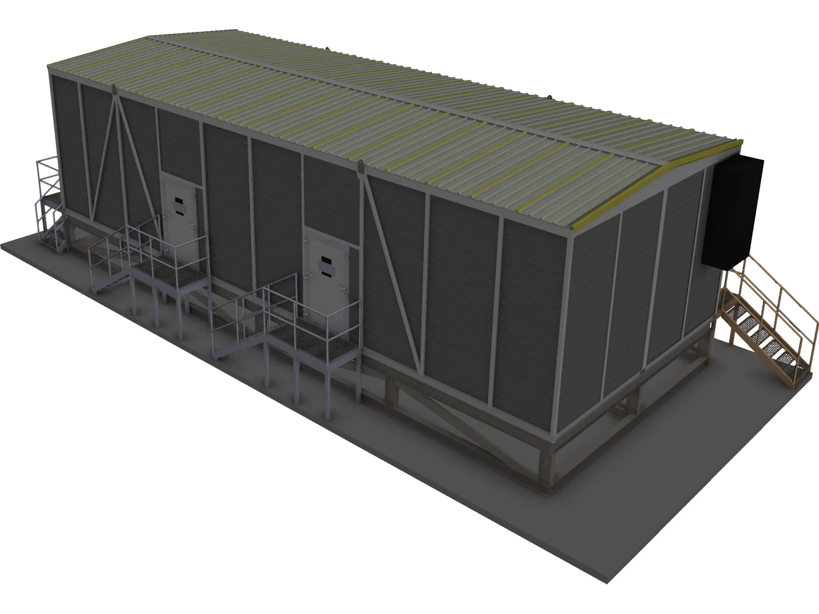 Gas Processing Skid 3D Model main preview