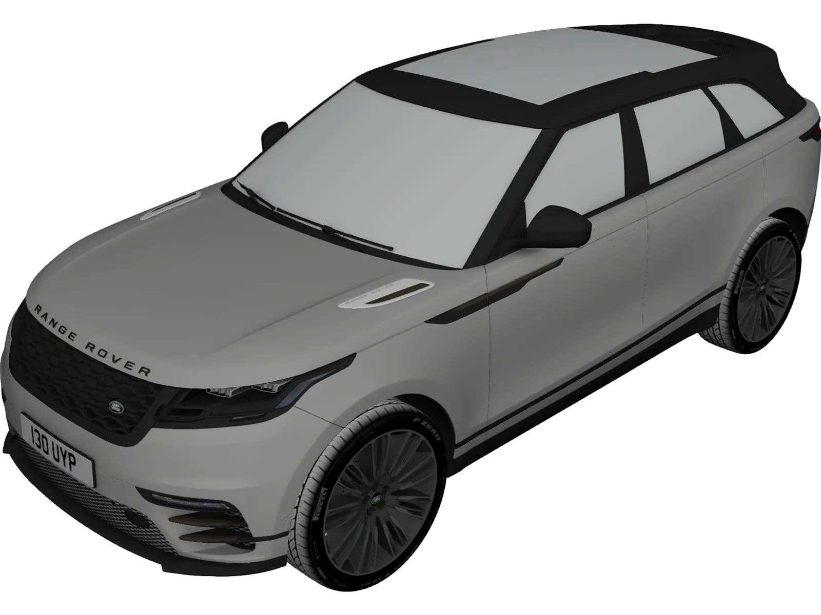 Range Rover Velar (2018) 3D Model main preview
