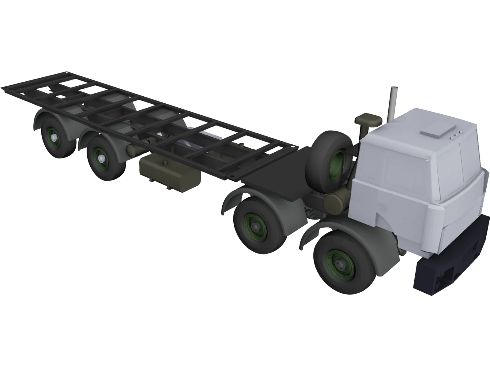 Volat MZKT 65272 8x8 Military Truck 3D Model main preview