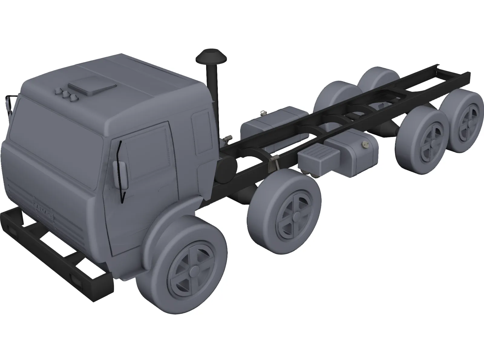 Kamaz 63501 8x8 Military Truck 3D Model main preview