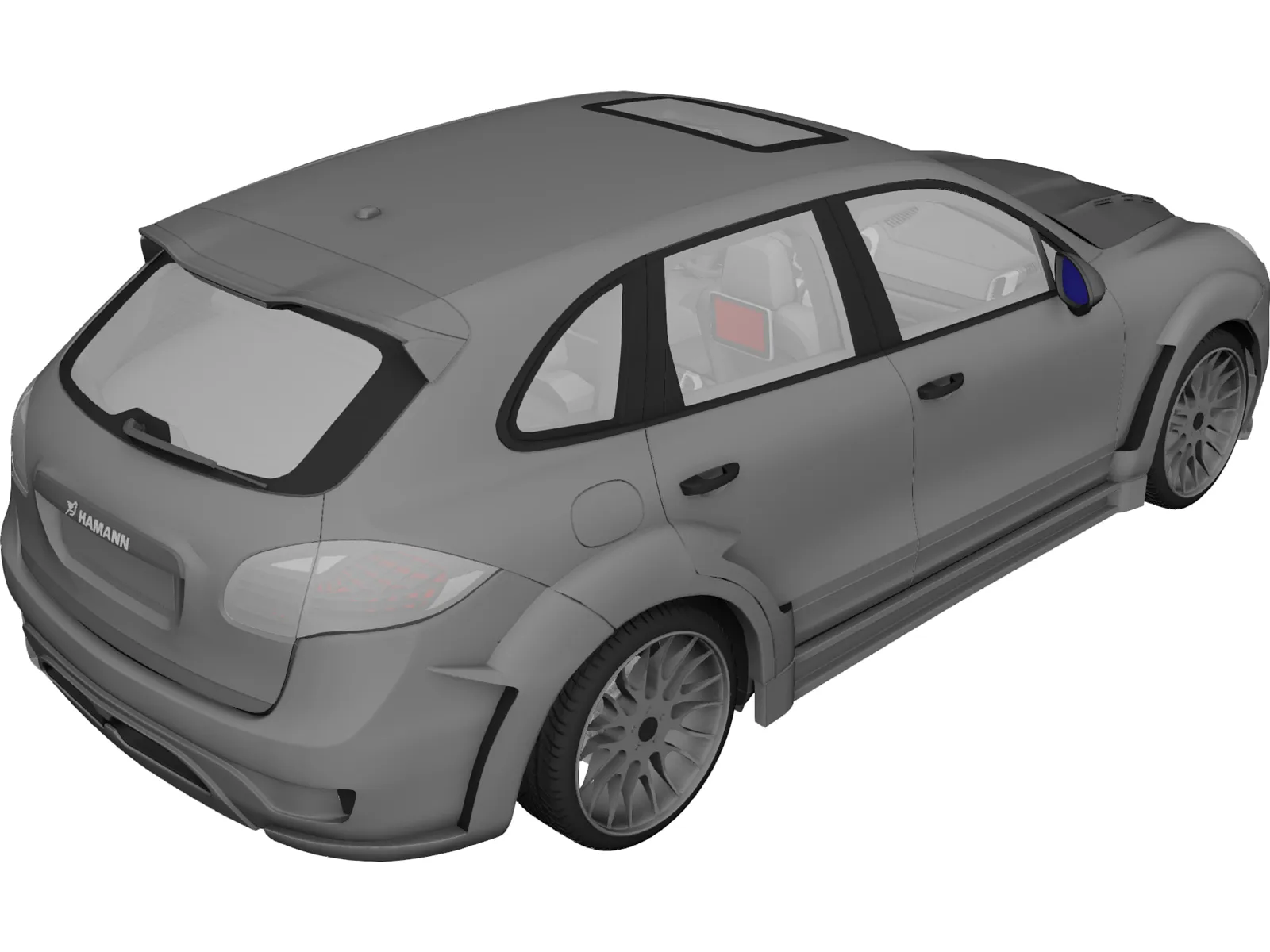 Porsche Cayenne Turbo Hamann (2010) 3D Model main preview
