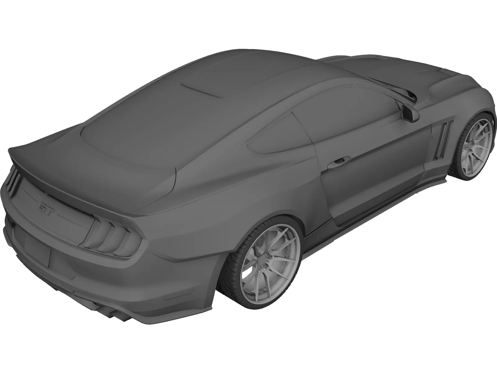 Ford Mustang GT Fastback (2018) 3D Model main preview