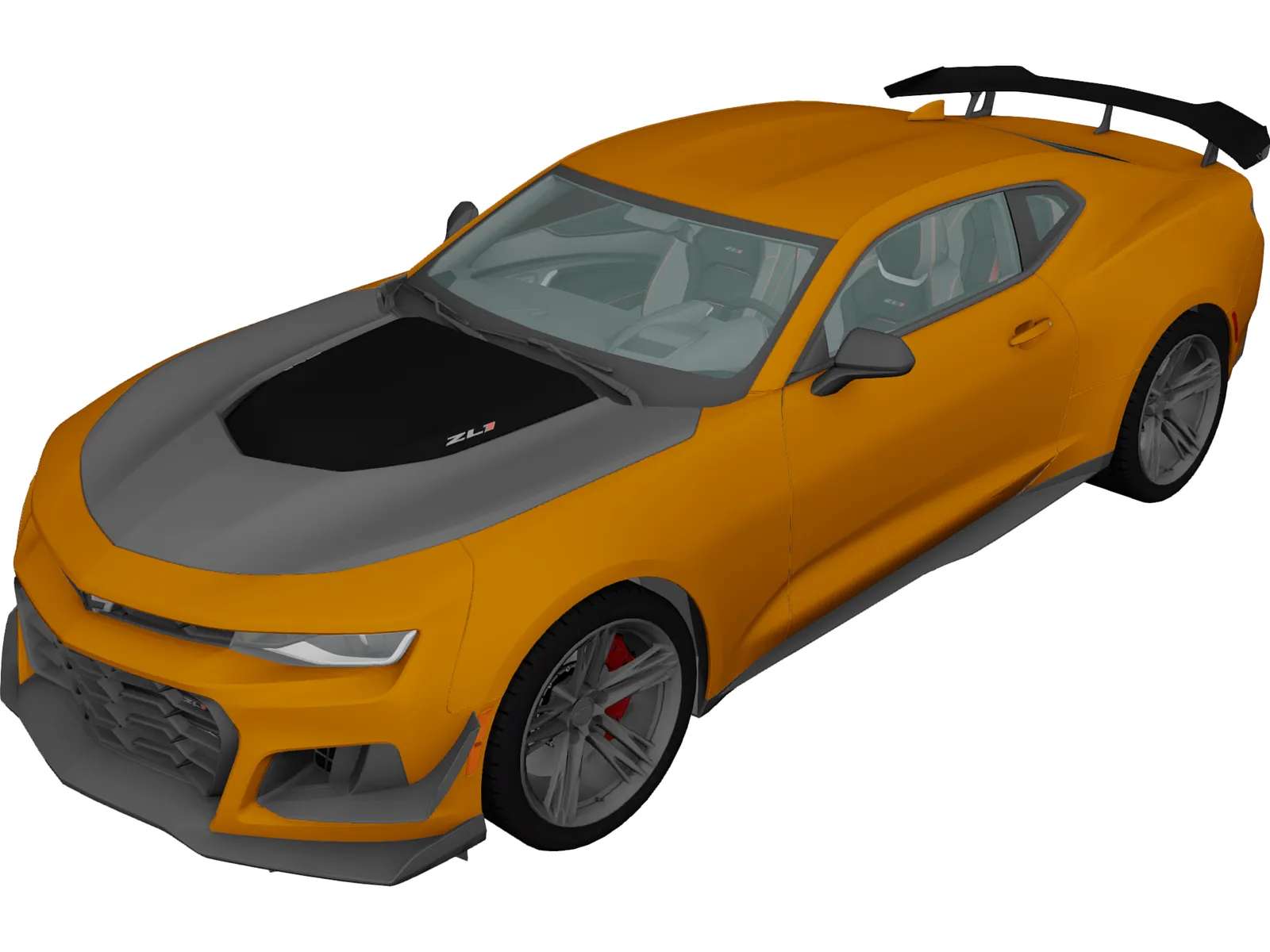 Chevrolet Camaro ZL1 1LE (2018) 3D Model main preview
