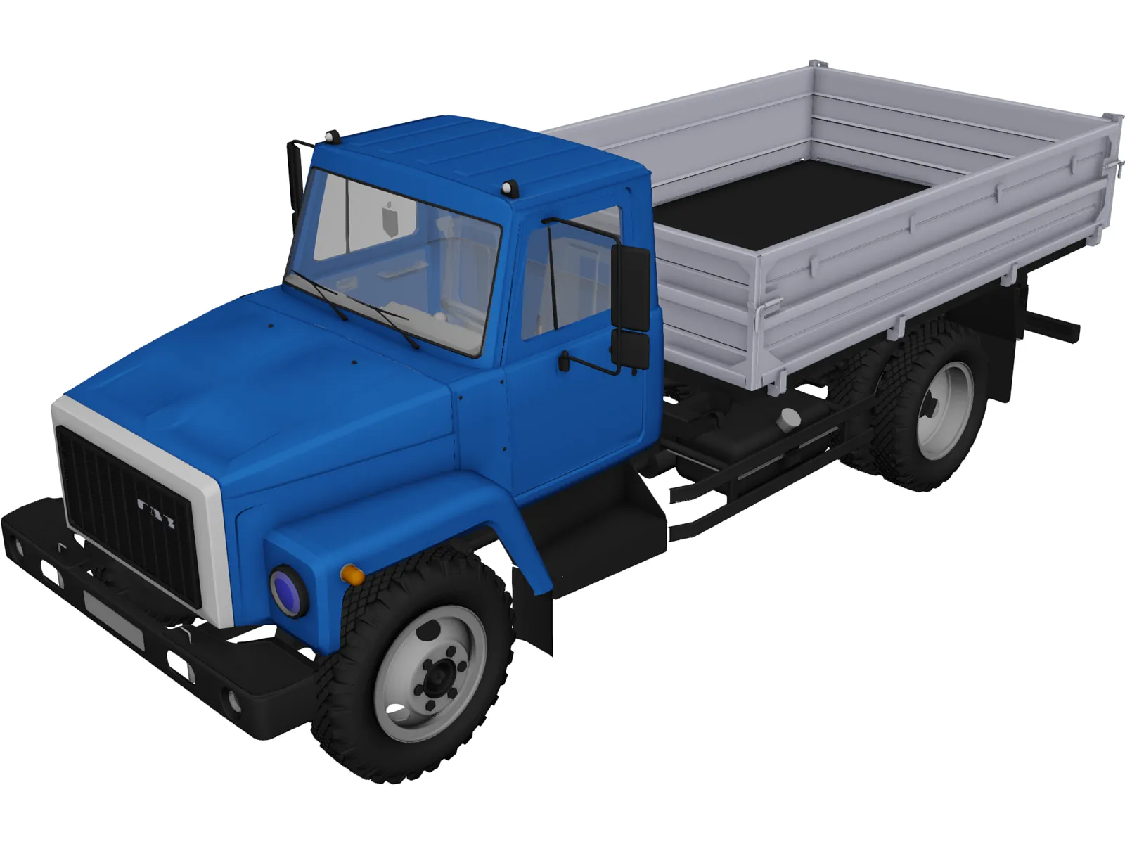 GAZ 3307 3D Model main preview