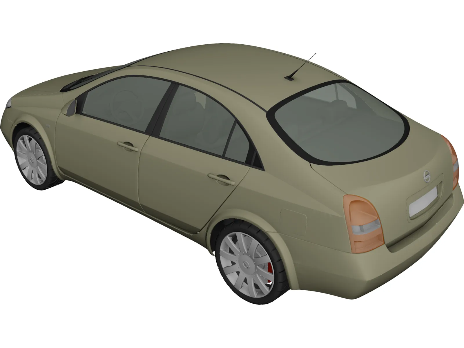 Nissan Primera [P12] (2001) 3D Model main preview