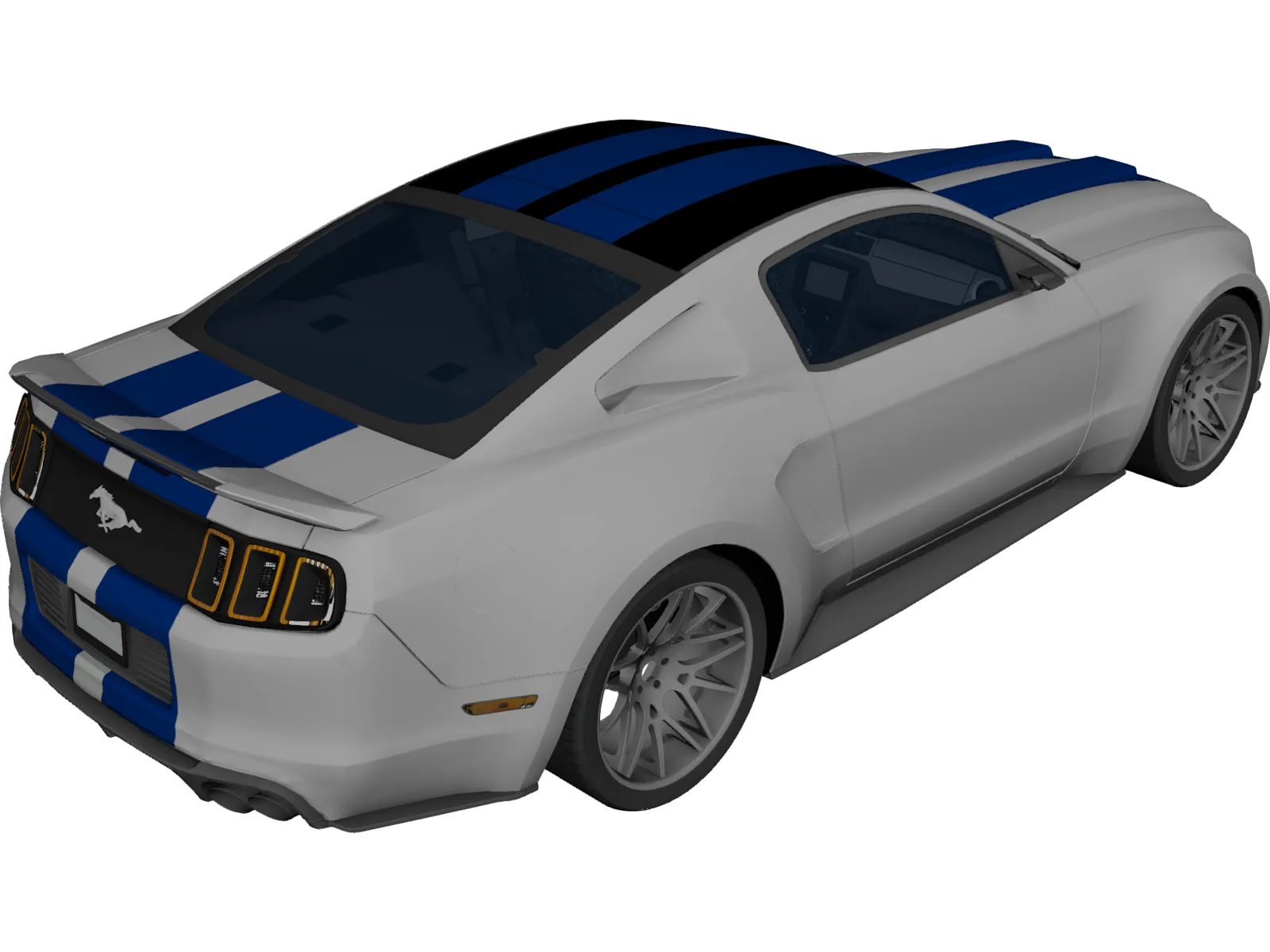 Ford Mustang GT 3D Model main preview