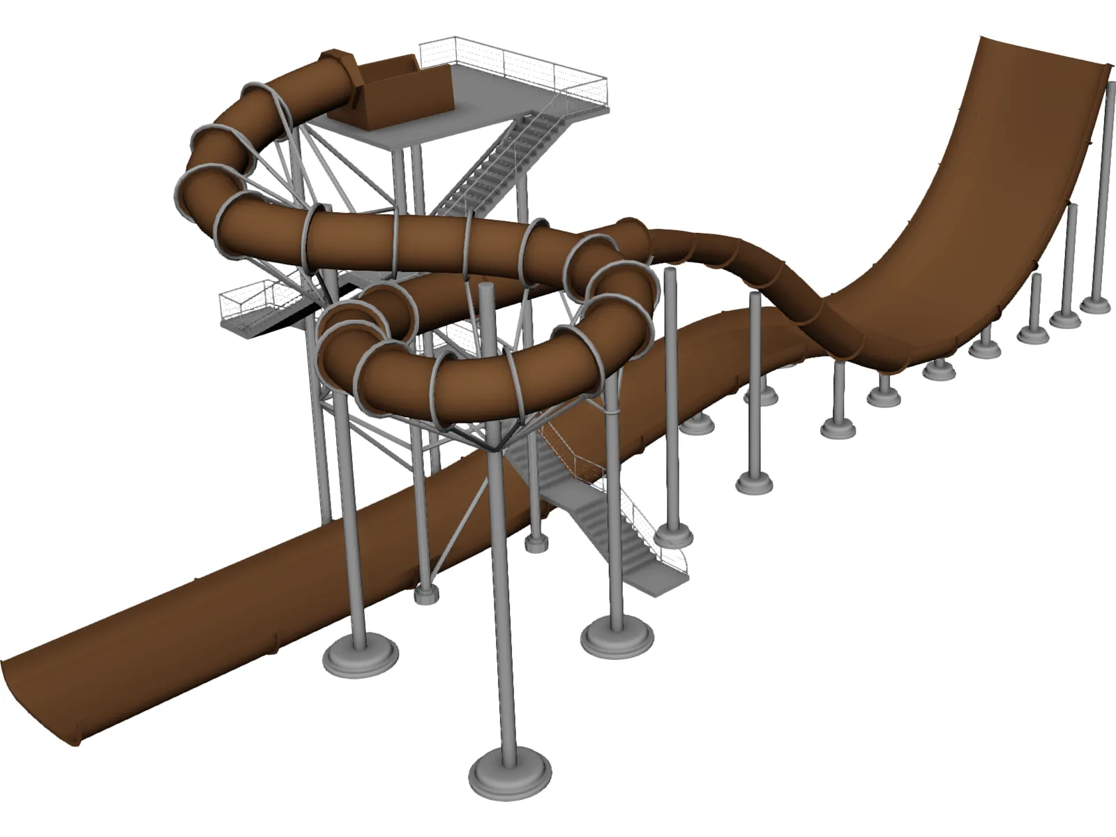 Water Park 3D Model main preview