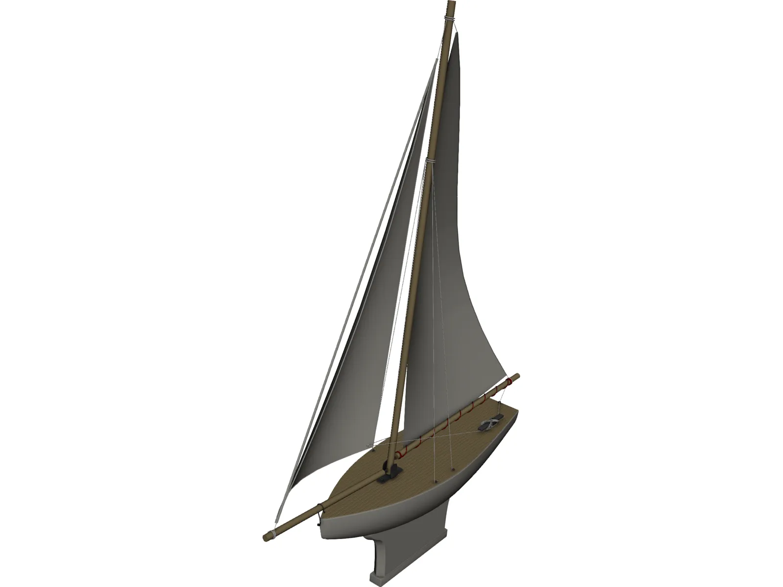 Toy Boat 3D Model main preview