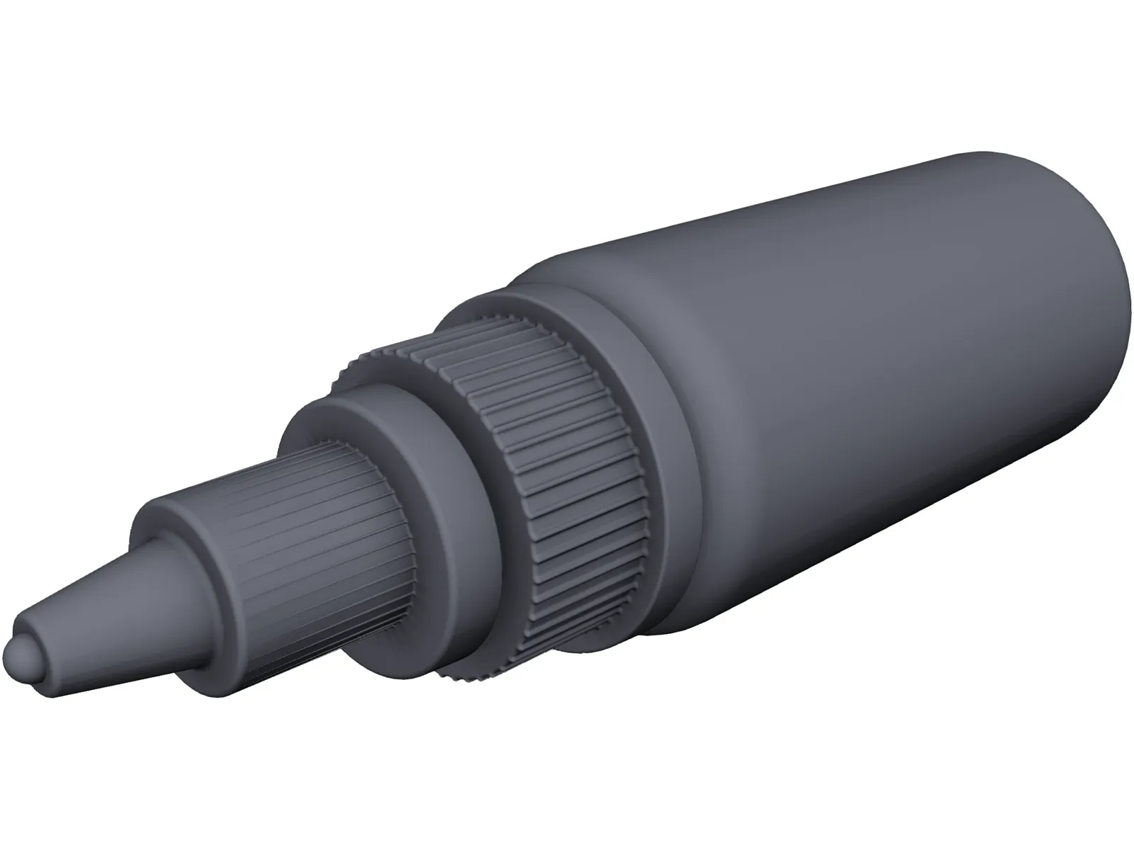 Tattoo Ink Bottle 3D Model main preview