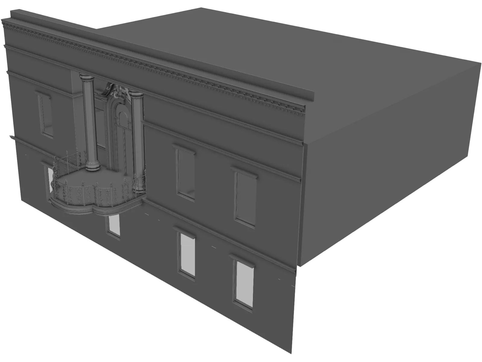 Balcony 3D Model main preview