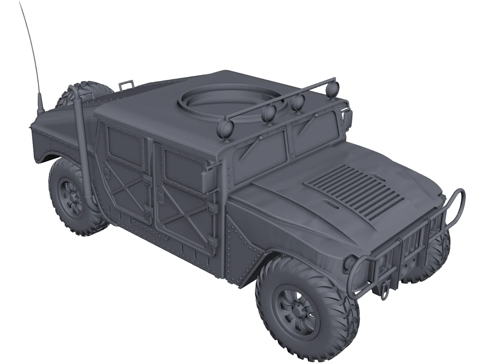 M1151 HMMWV Hummer 3D Model main preview