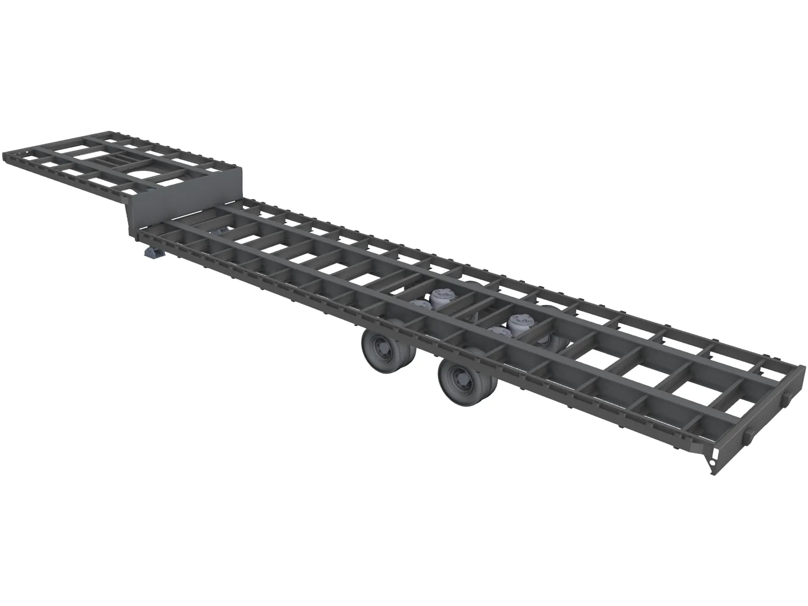 Trailer 3D Model main preview