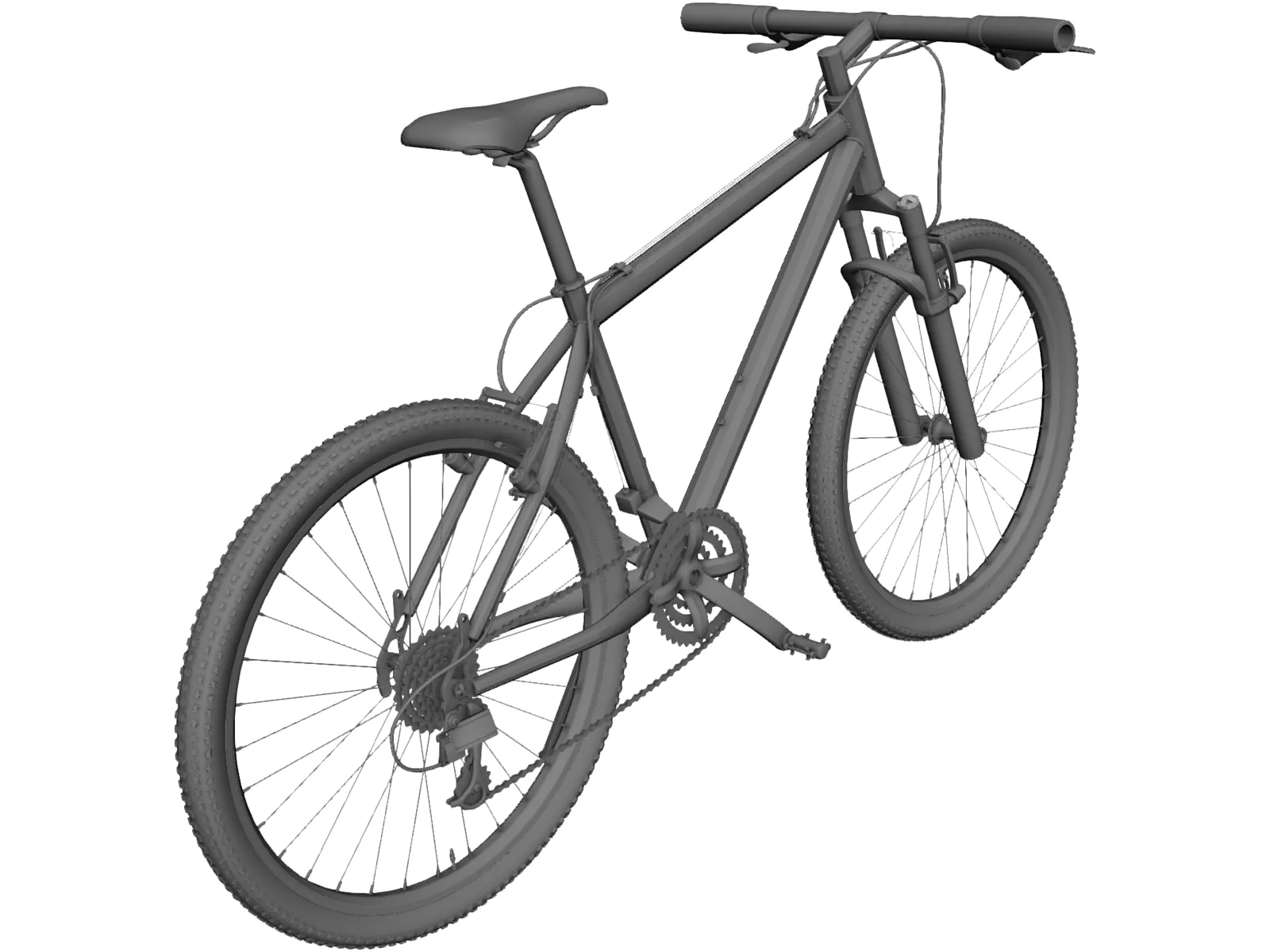 Fryrender Bike 3D Model main preview