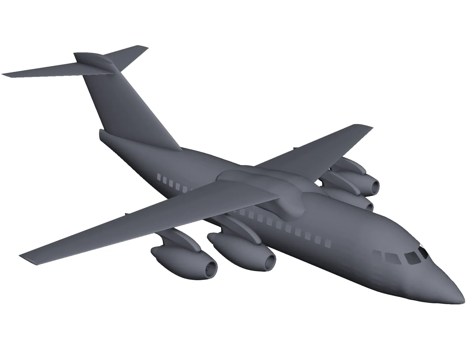 British Aerospace BAe 146 3D Model main preview