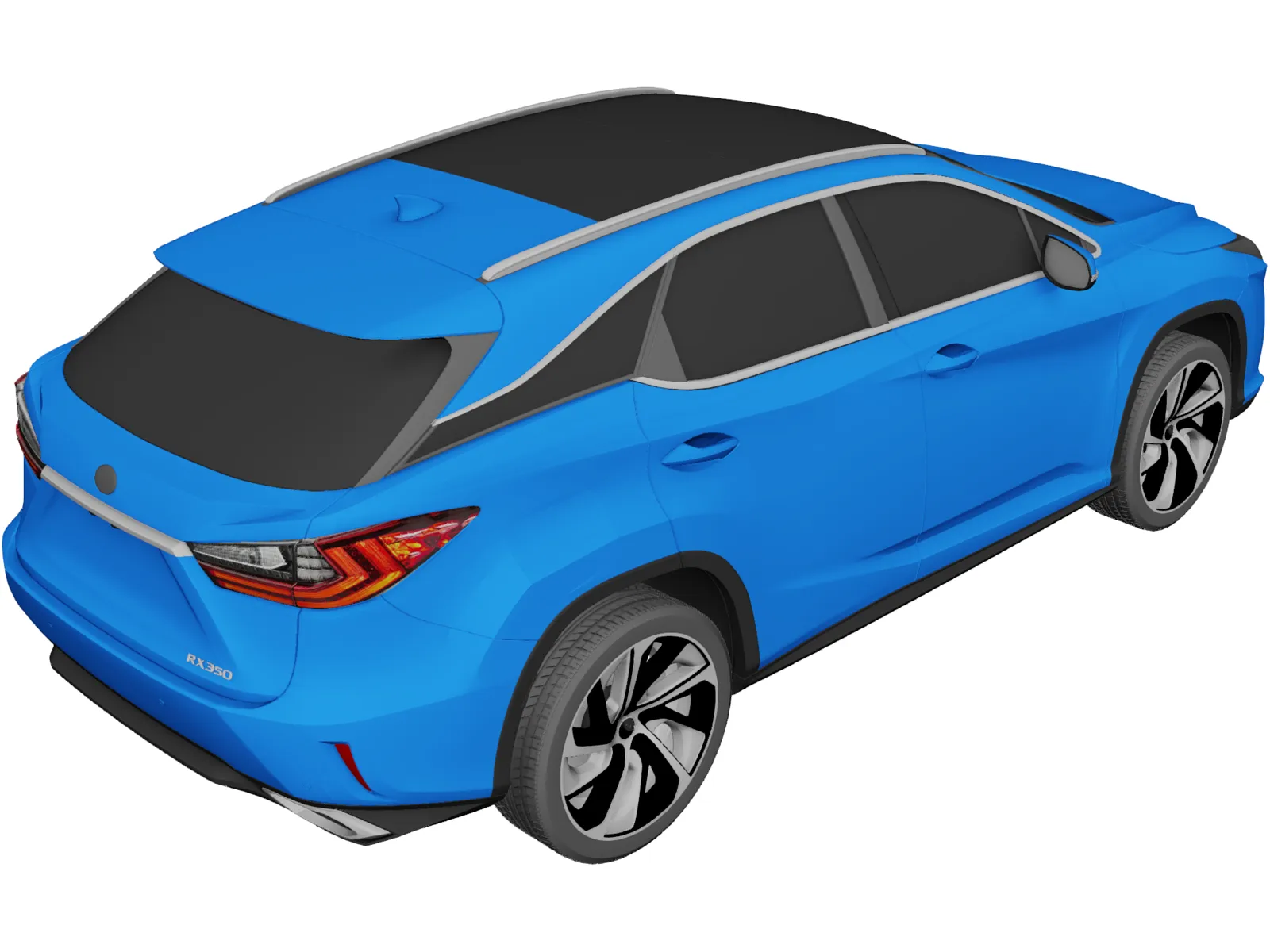 Lexus RX350 (2018) 3D Model main preview