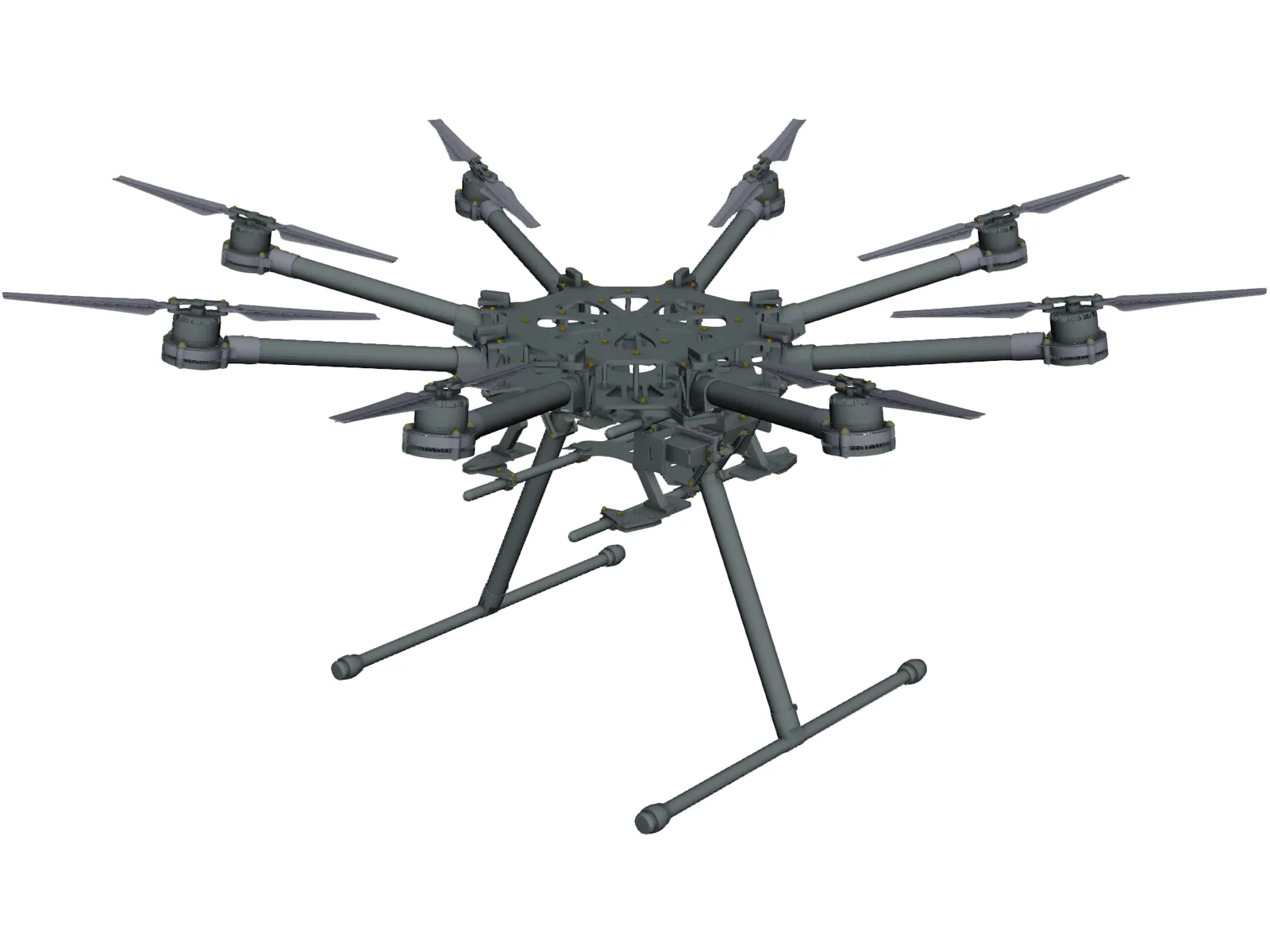 DJI S1000 Spreading Wings 3D Model main preview