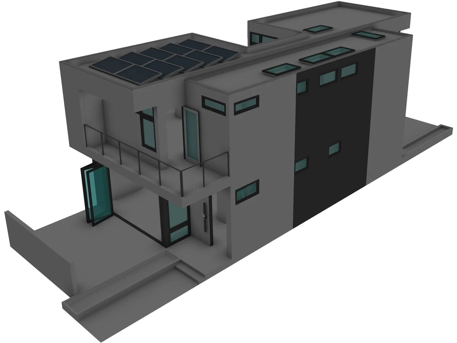 Modern Home 3D Model main preview