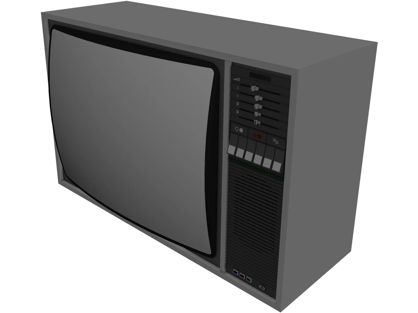 Philips K9 TV 3D Model main preview