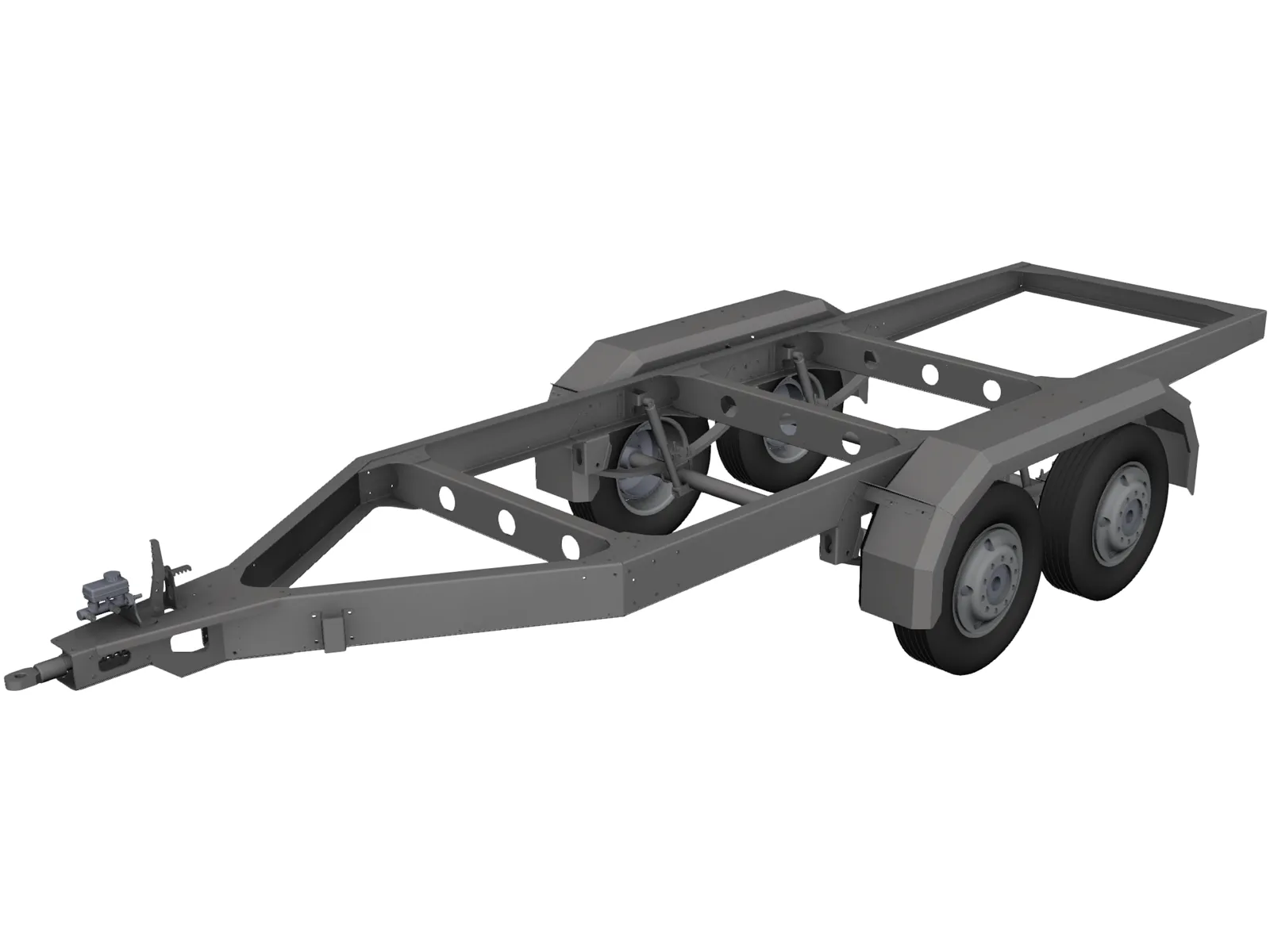 Trailer 3D Model main preview