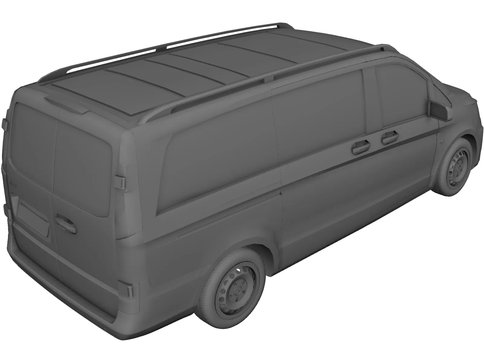 Mercedes-Benz Vito (2016) 3D Model main preview