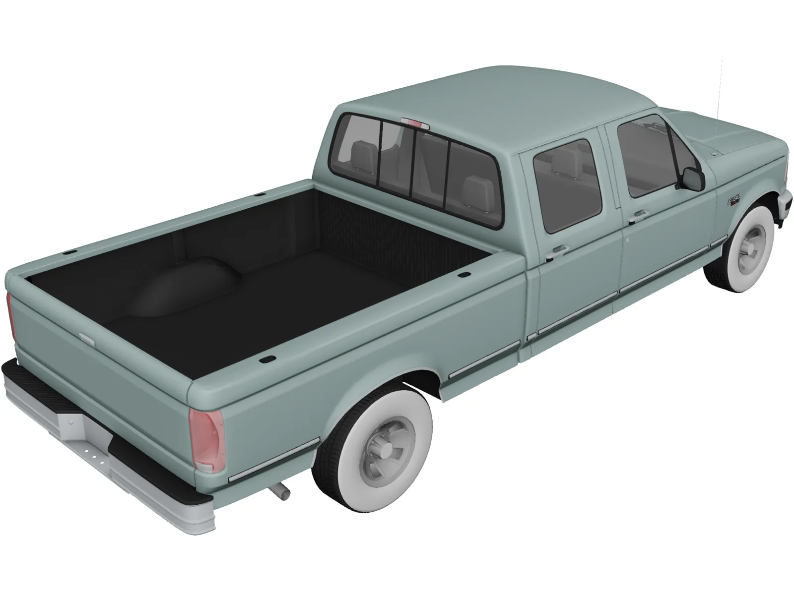 Ford F-150 Crew Cab (1996) 3D Model main preview