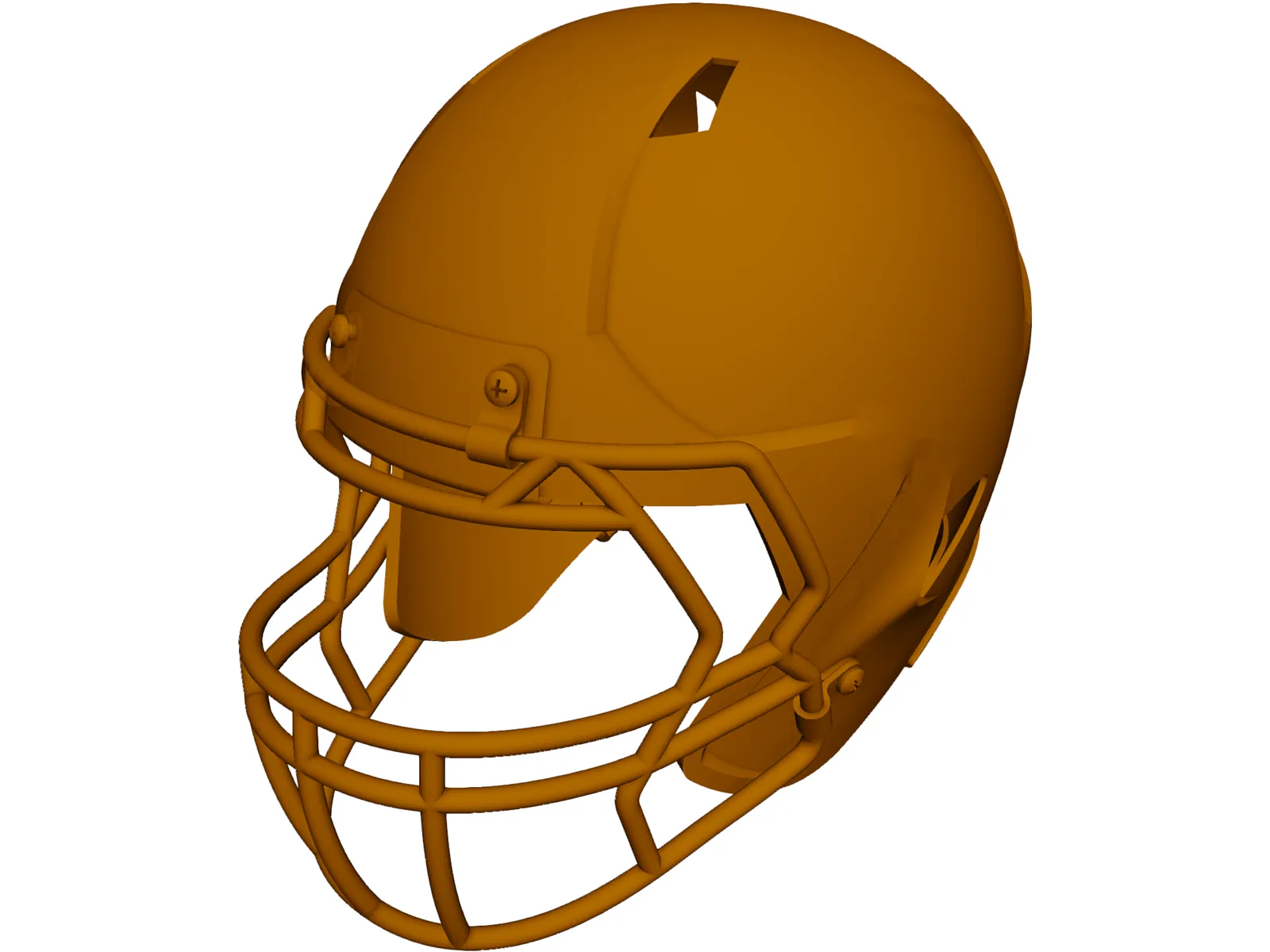 Football Helmet 3D Model main preview