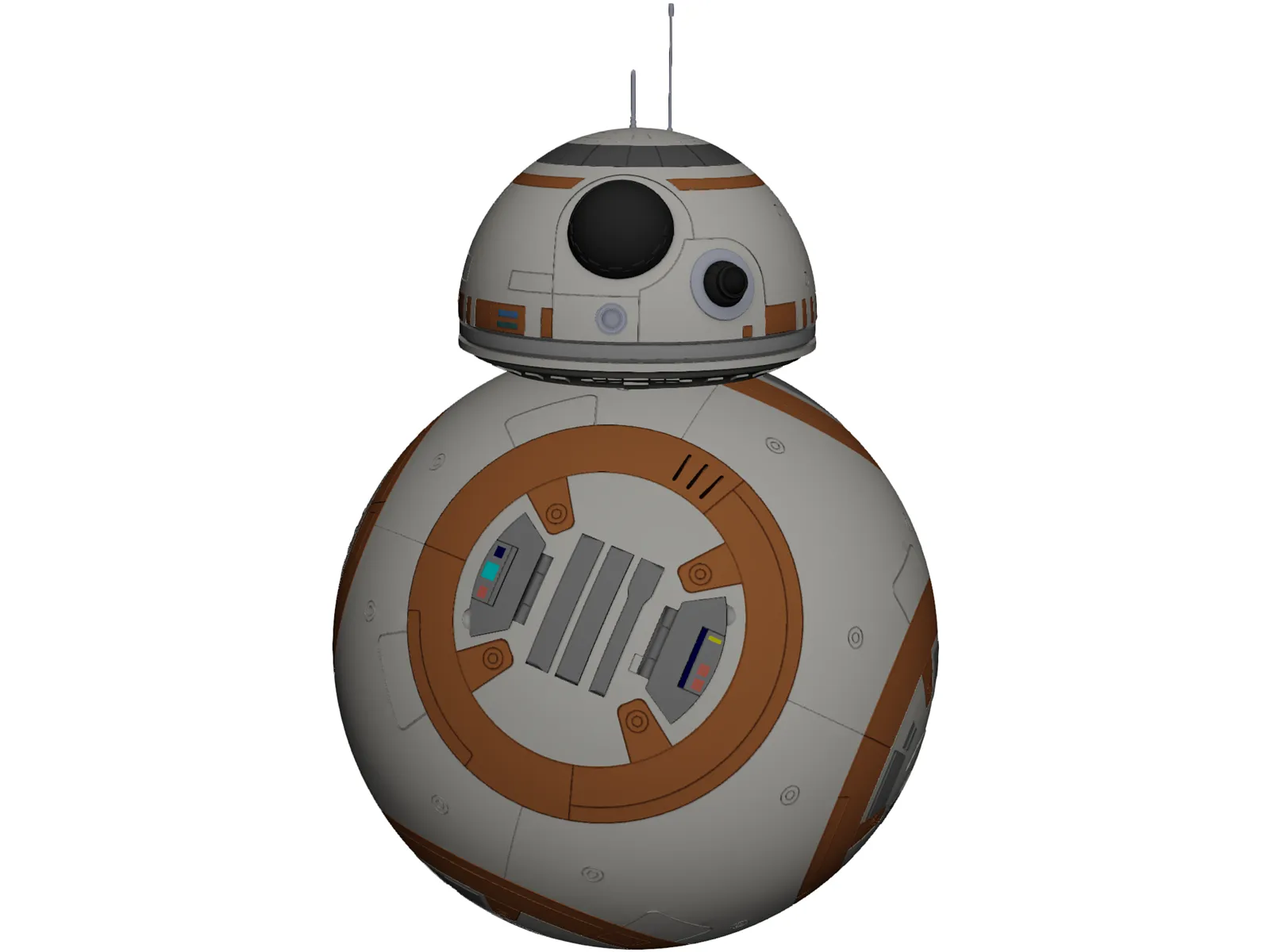 BB-8 Star Wars 3D Model main preview
