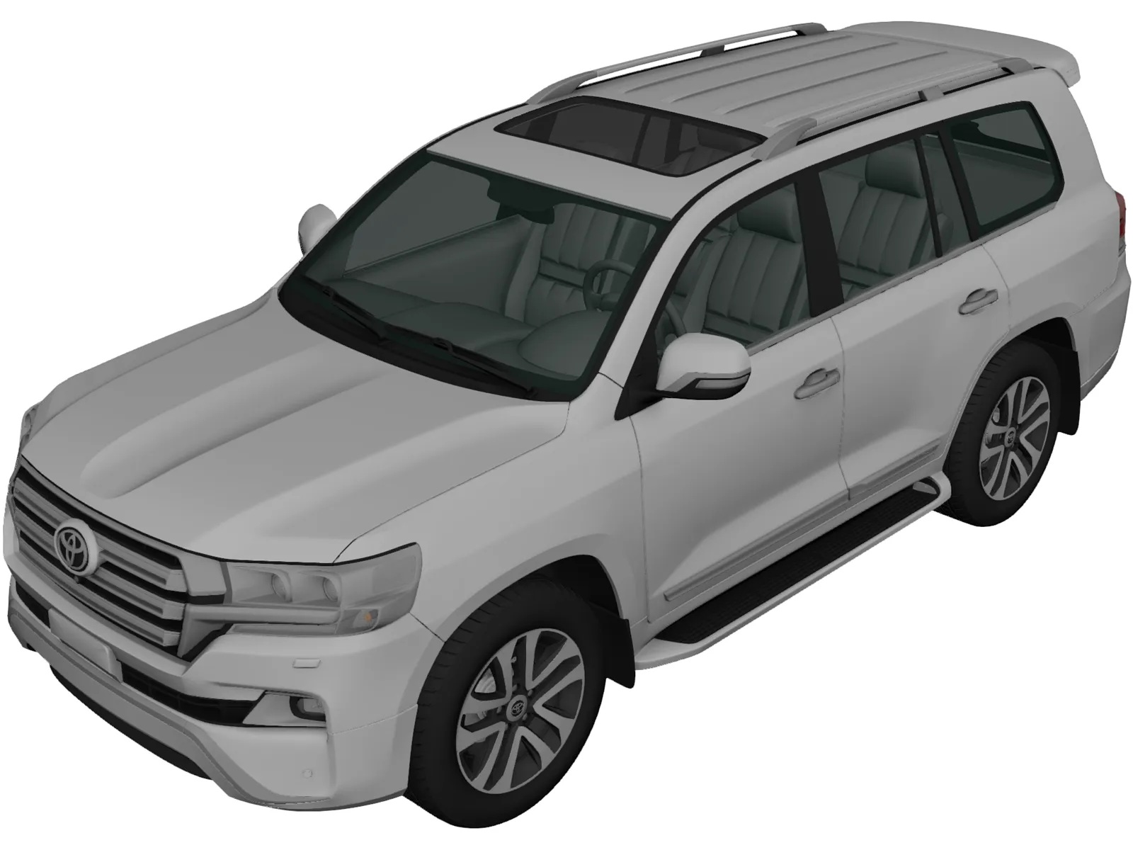 Toyota Land Cruiser (2016) 3D Model main preview