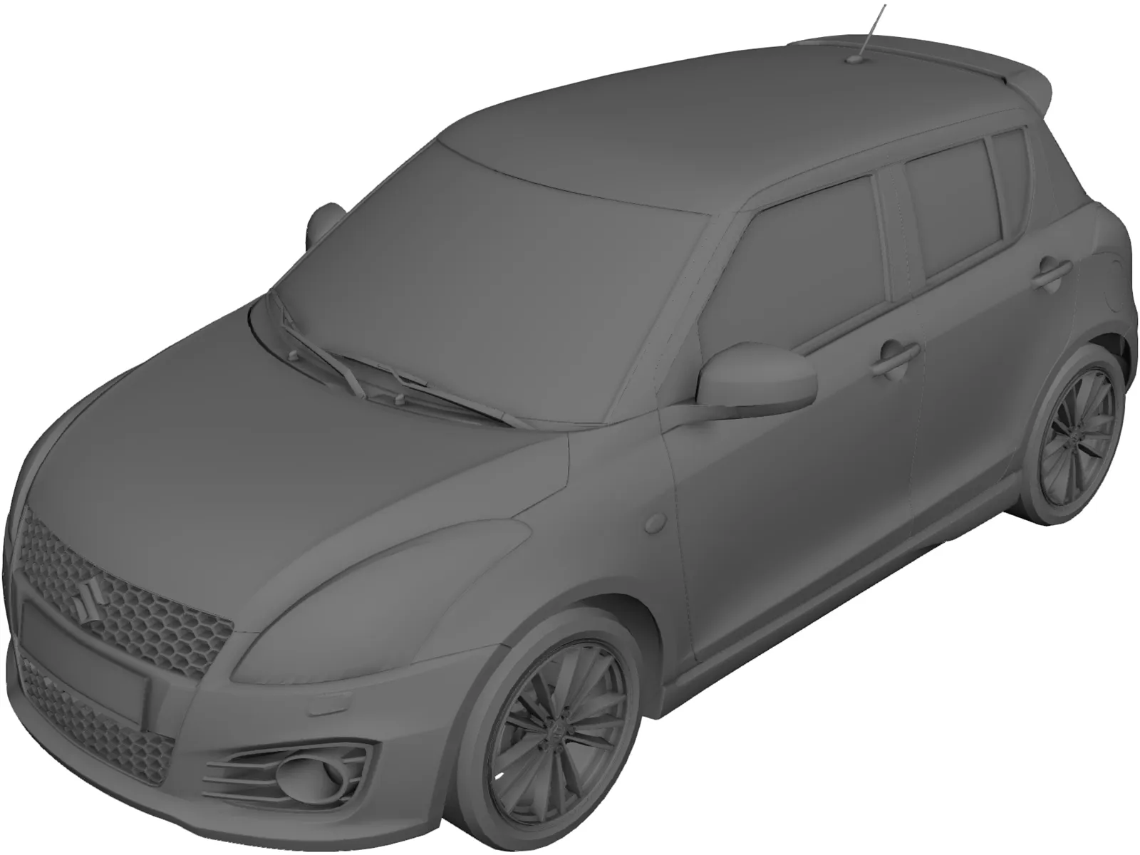 Suzuki Swift Sport 3D Model main preview