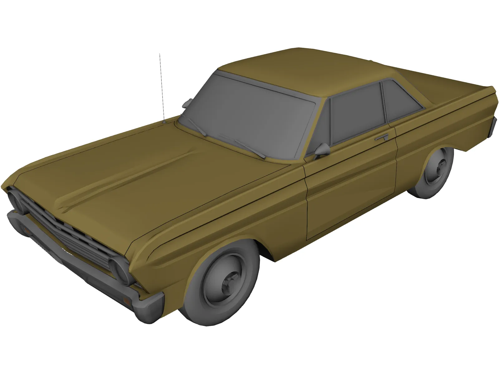 Ford Falcon 1965 3D Model main preview