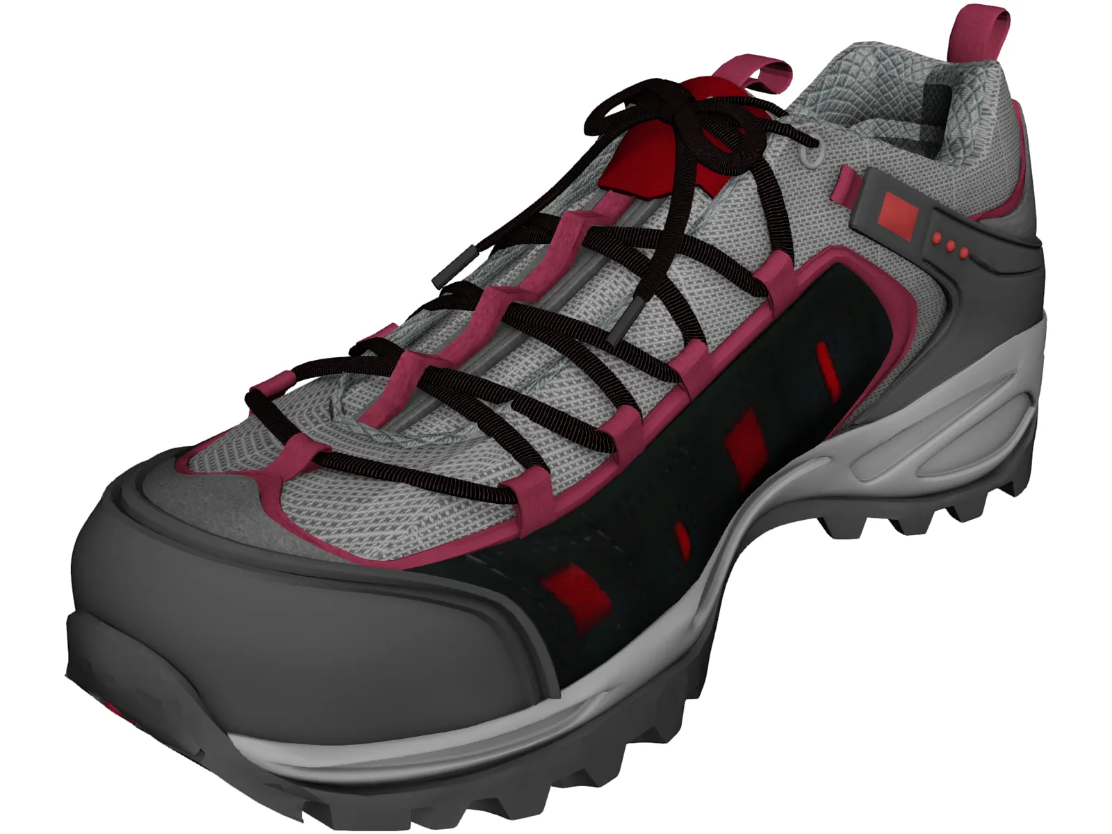 Hiking Boot 3D Model main preview