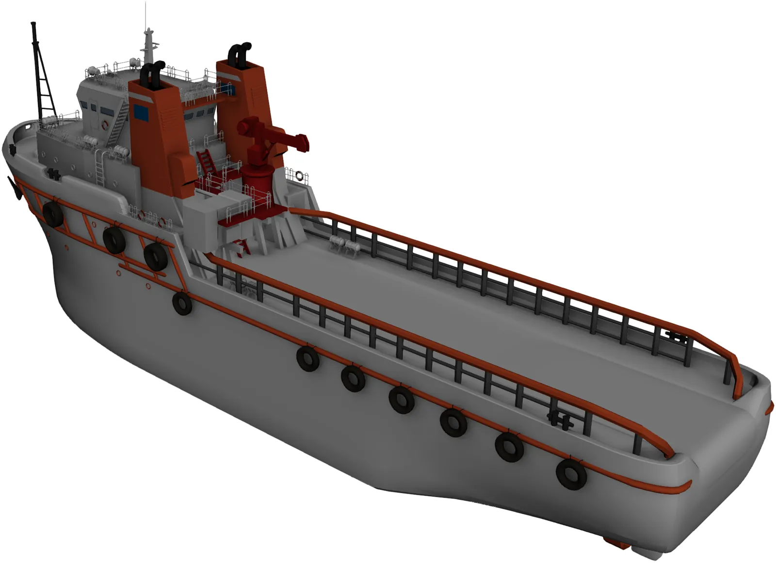 Tugboat 3D Model main preview