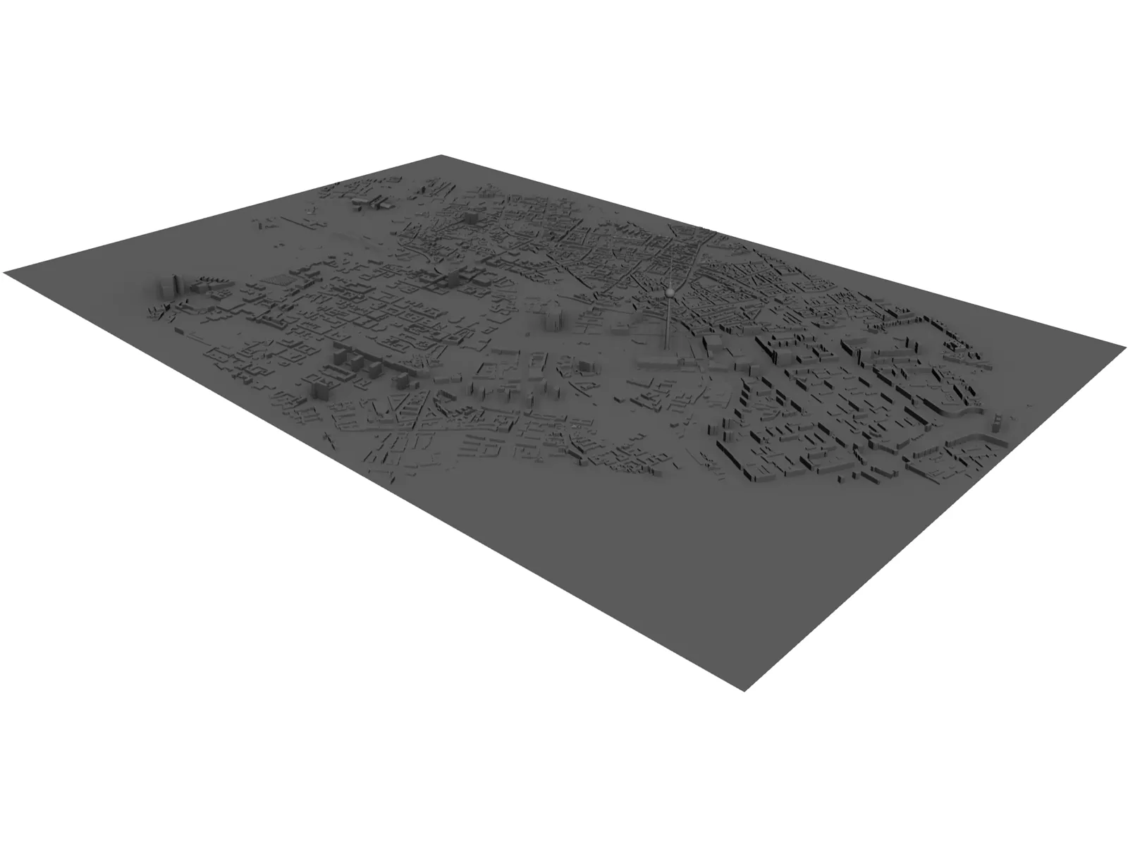 Berlin City 3D Model main preview