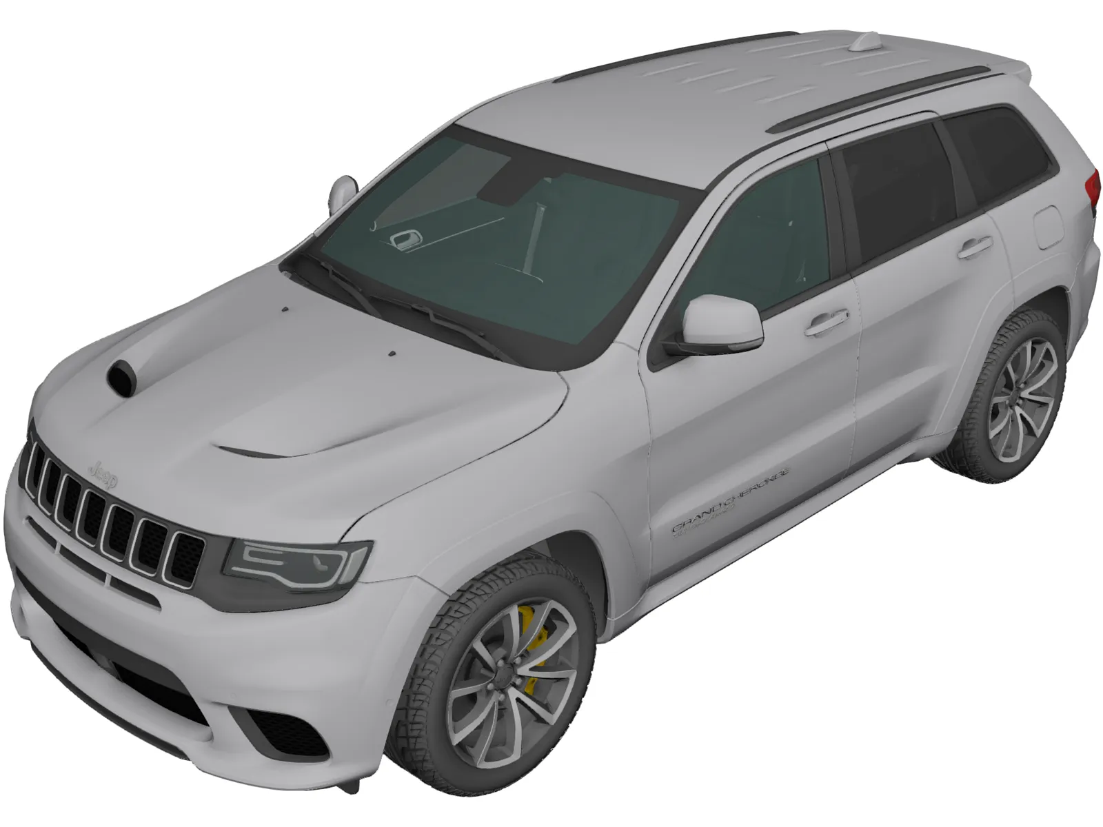 Jeep Grand Cherokee Trackhawk 3D Model main preview