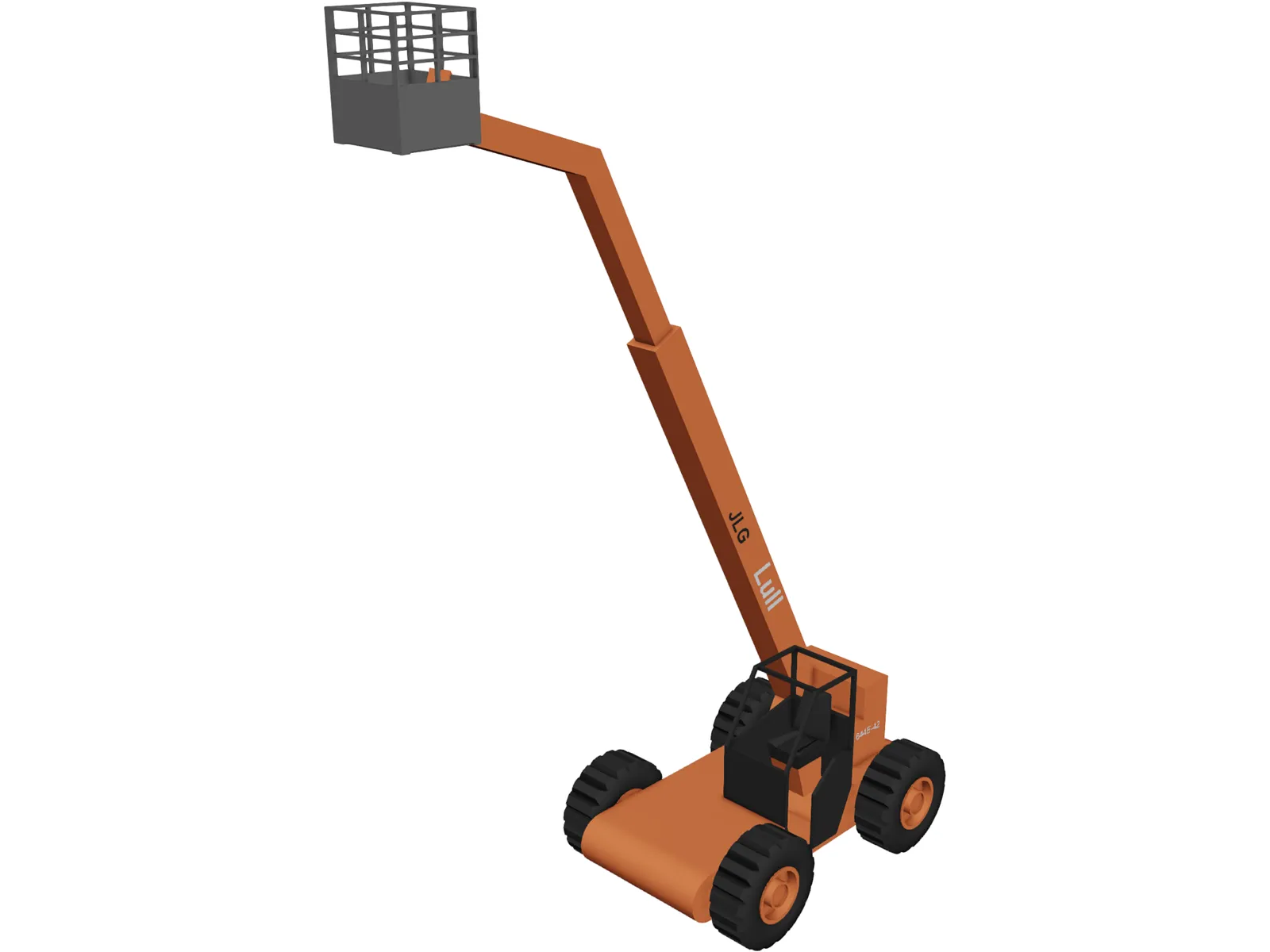 Clawder Crane 3D Model main preview