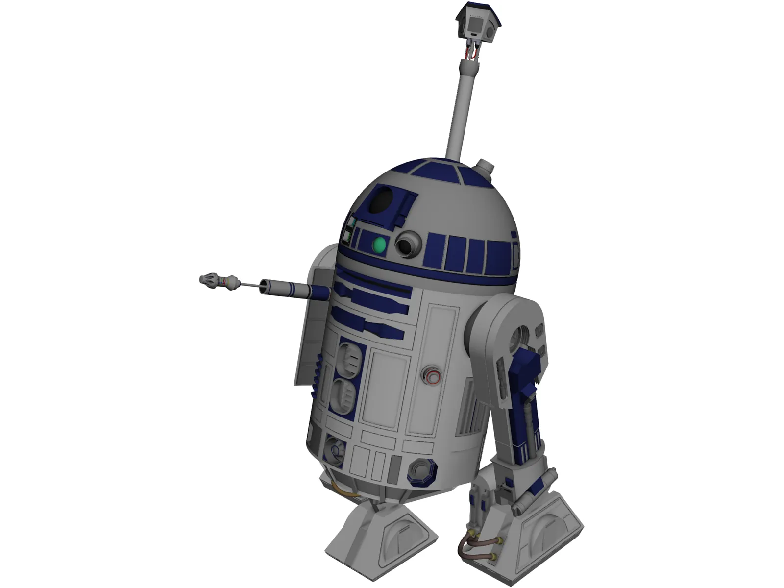 Star Wars R2D2 3D Model main preview