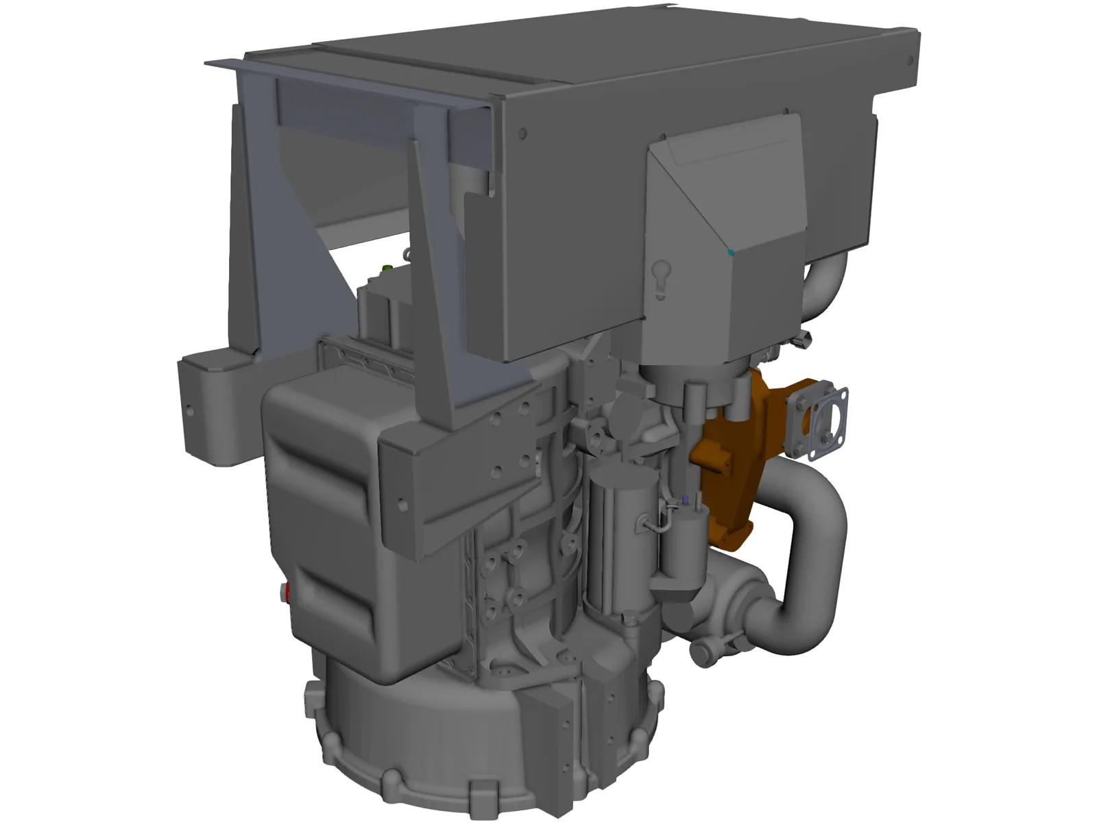 Perkins 403D-15 Engine 3D Model main preview