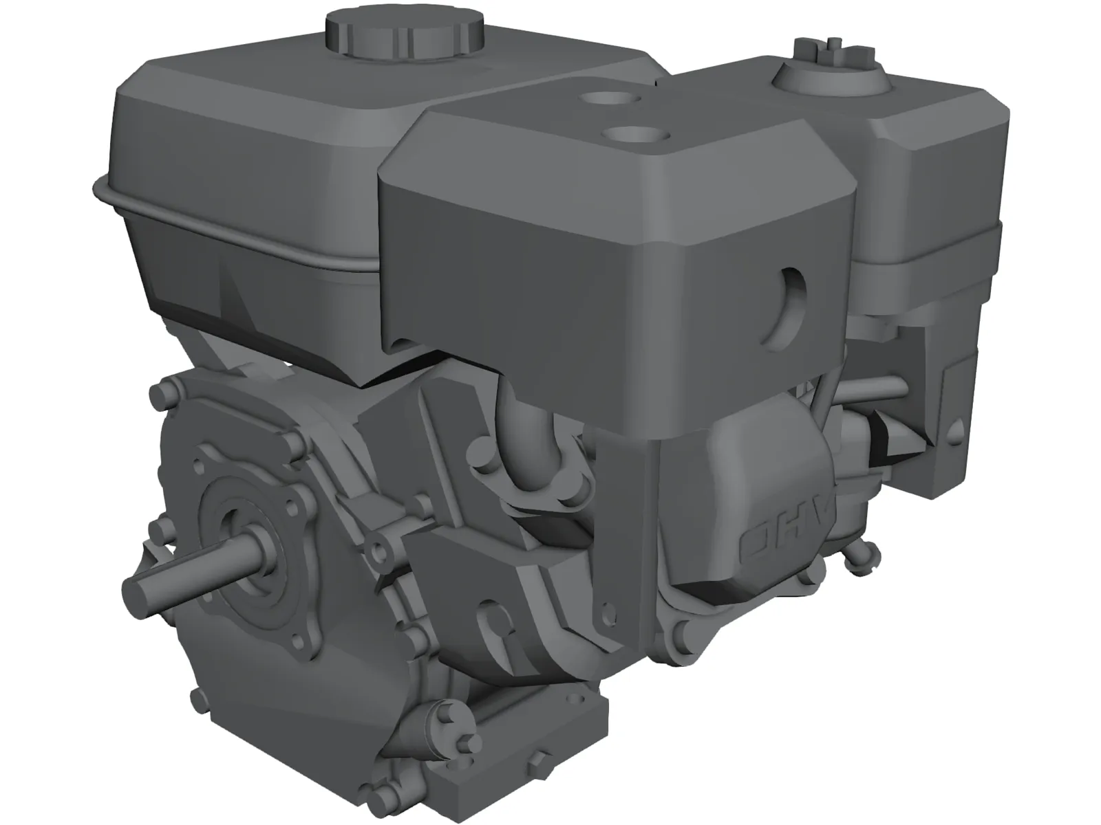 Honda GS200 Engine 3D Model main preview