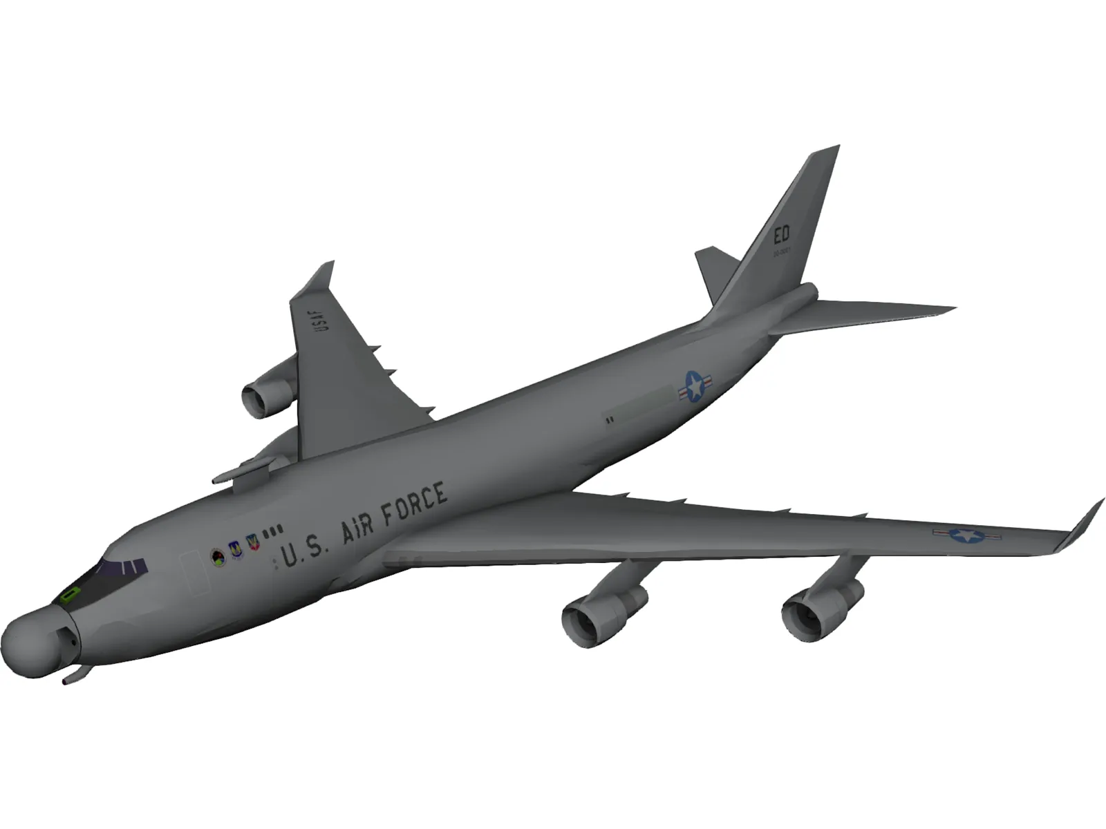 Boeing Airborne Laser YAL-1 3D Model main preview
