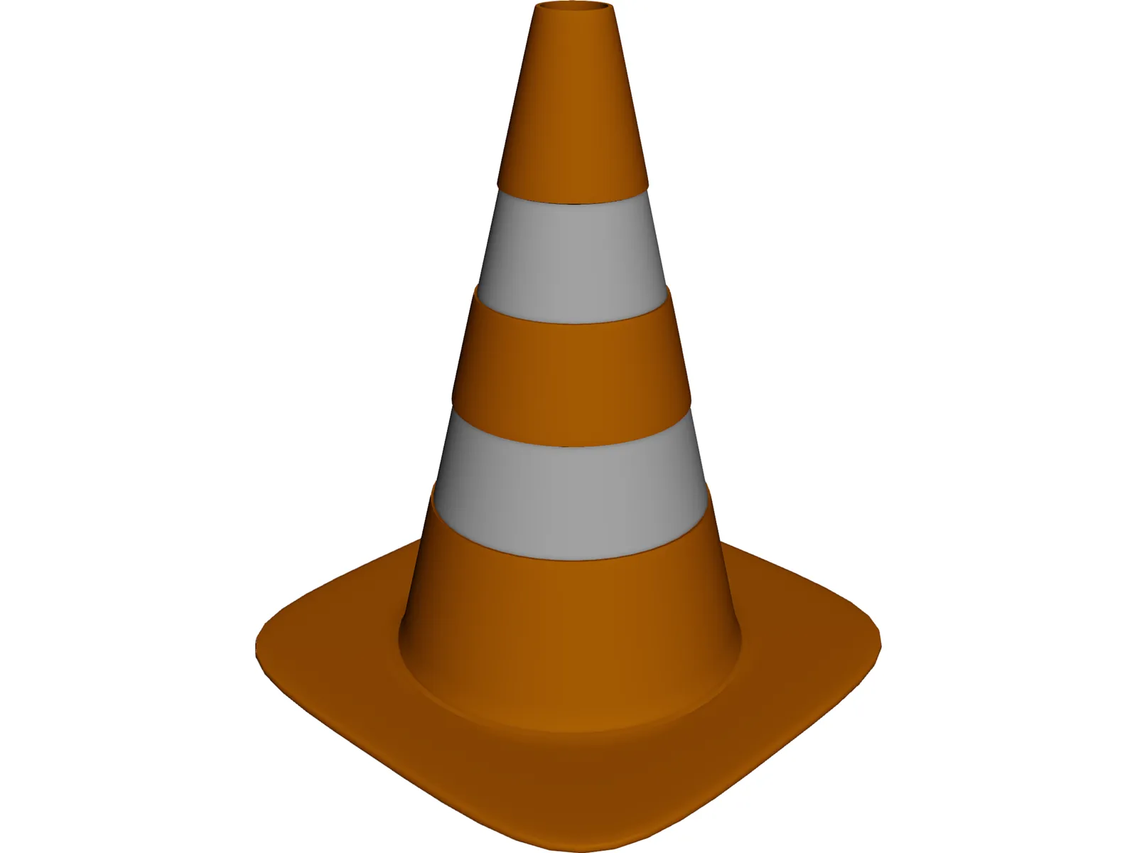 Traffic Cone 3D Model main preview