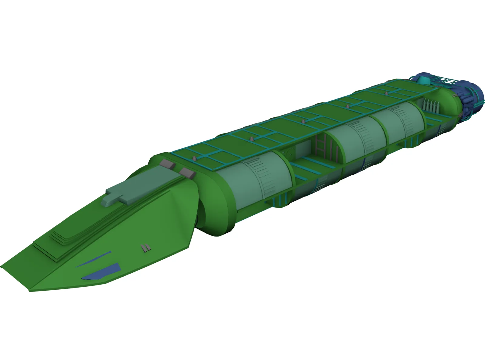 Cylon Tanker 3D Model main preview