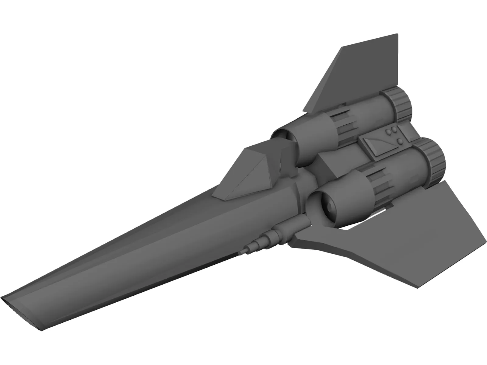 Colonial Viper 3D Model main preview