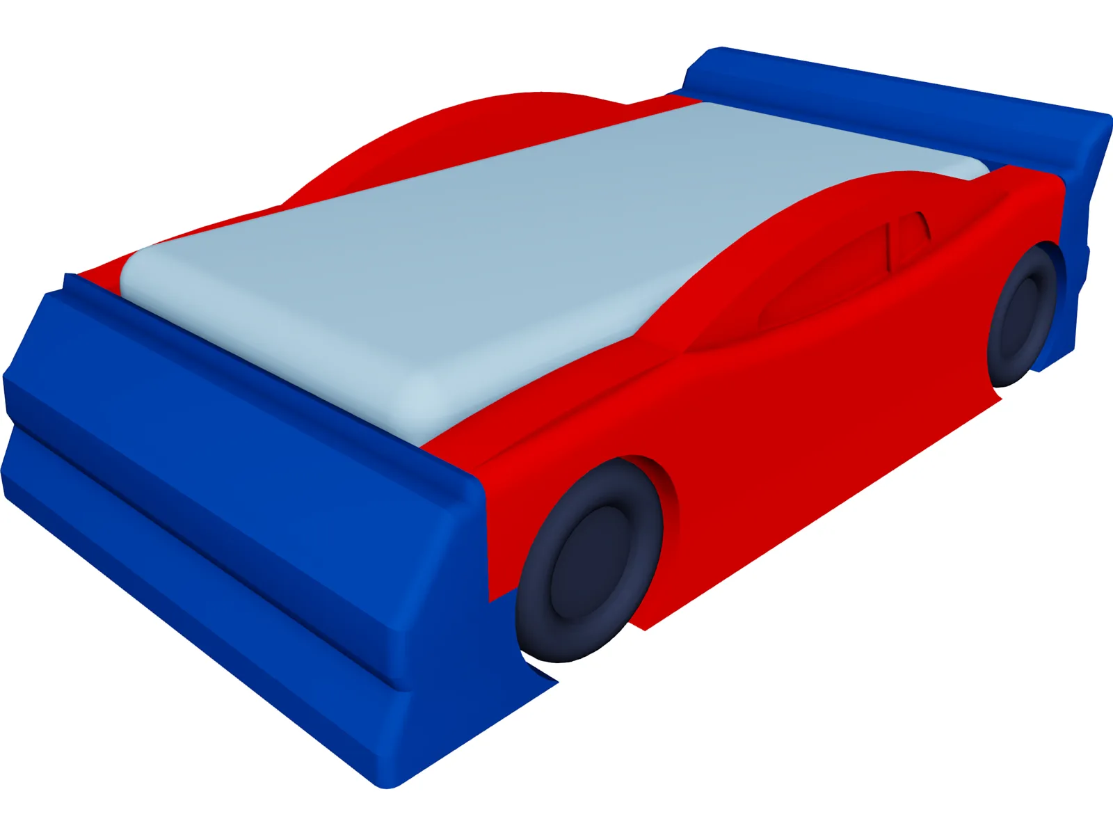 Race Car Bed 3D Model main preview