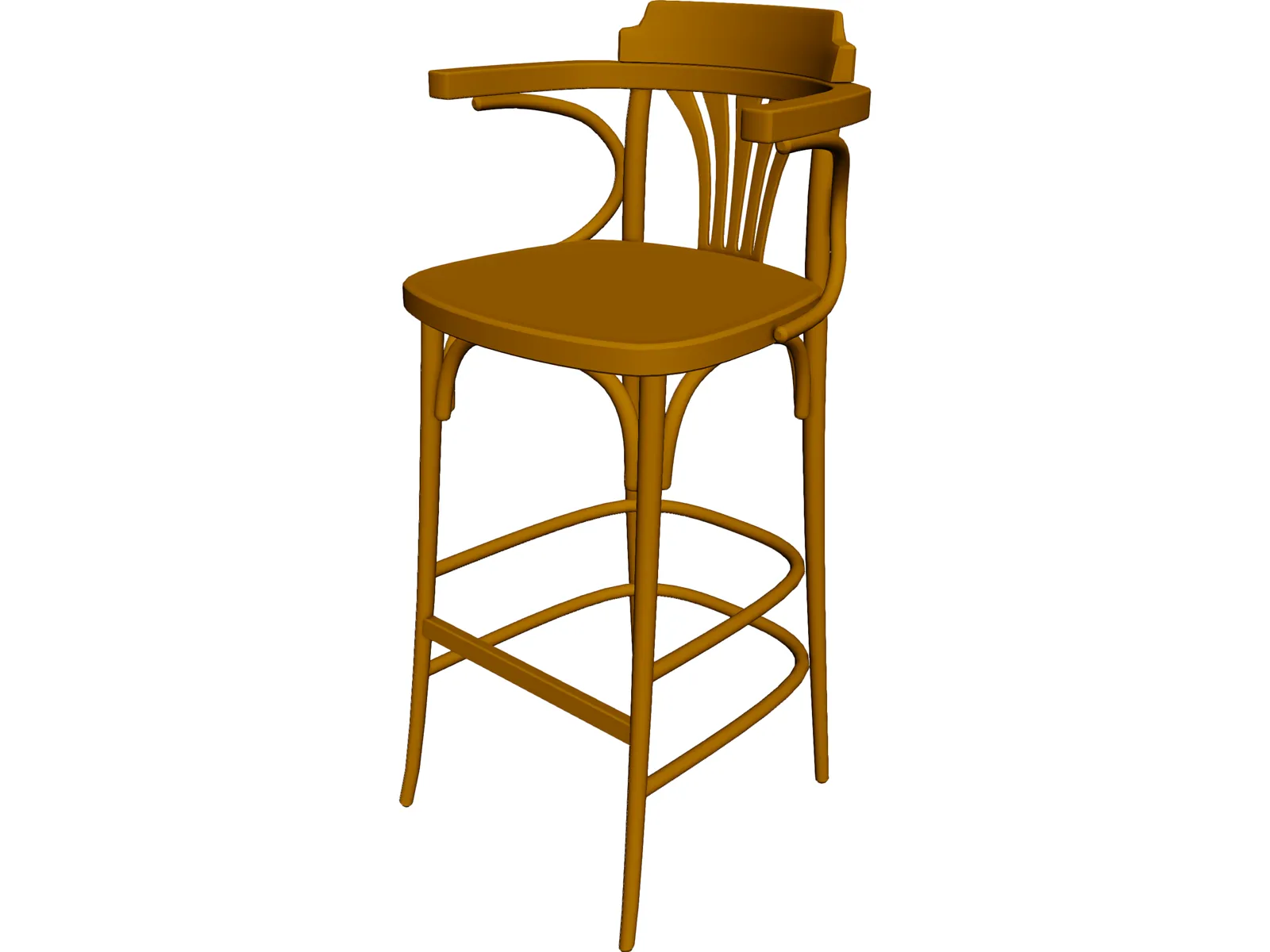 Stool Cuppa 3D Model main preview