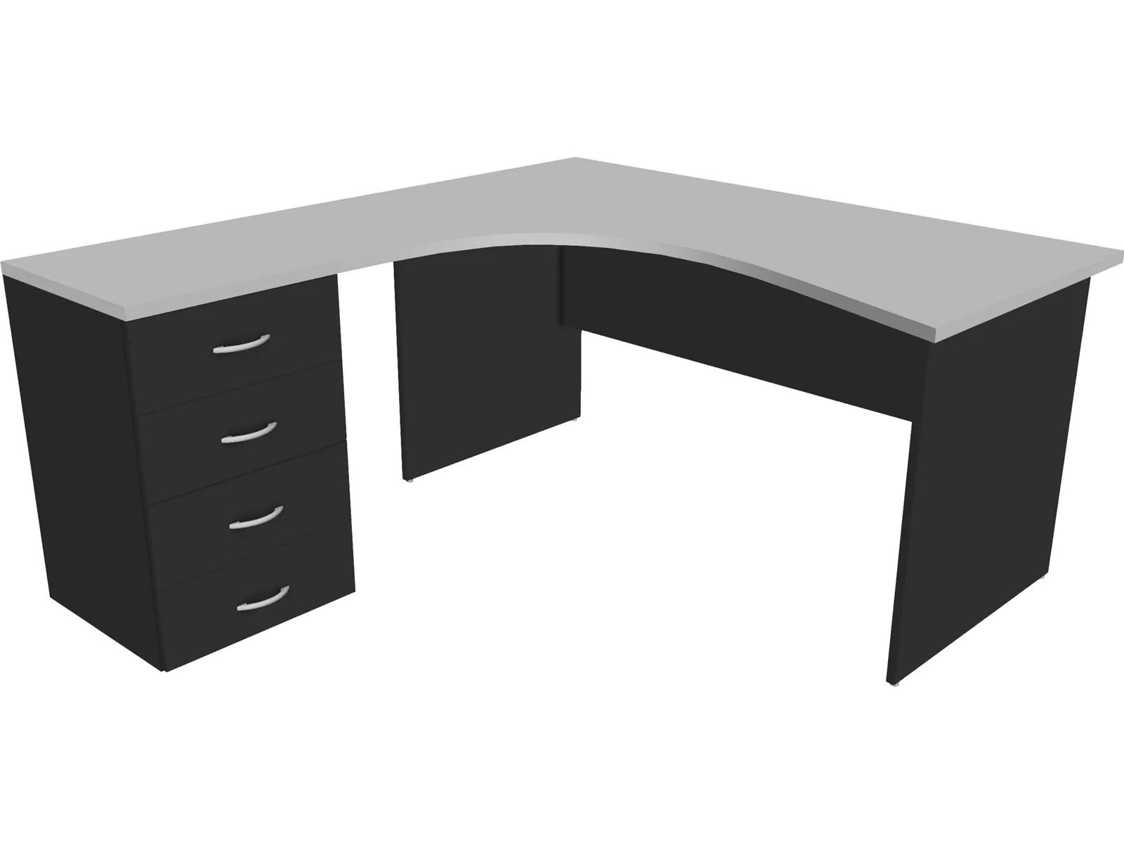 Desk 3D Model main preview