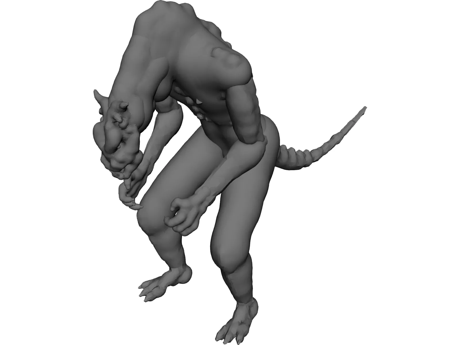 Monster 3D Model main preview